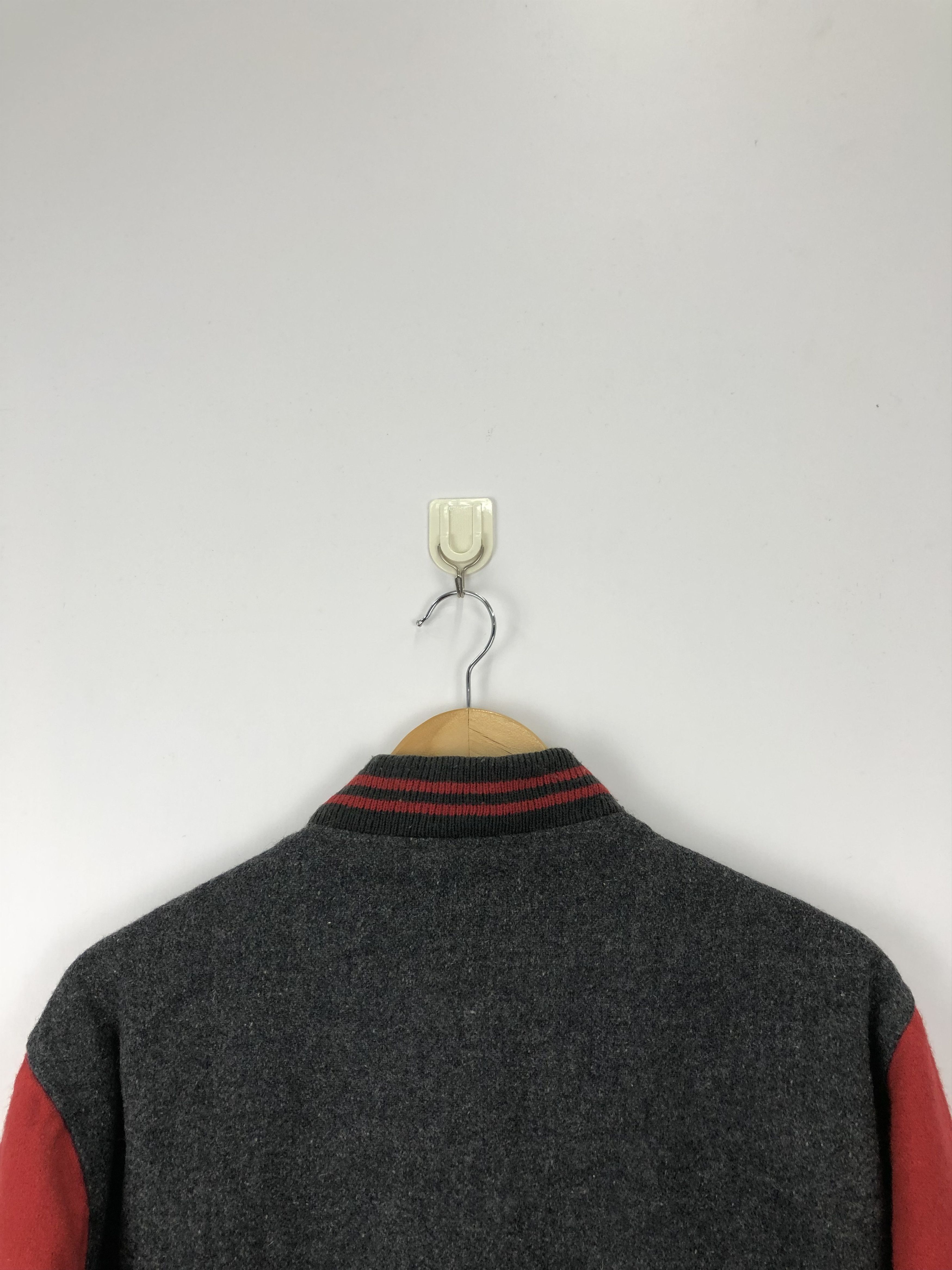 Japanese Brand Vintage 90s Japanese Brand Wool Varsity Jacket V0319 Size US L / EU 52-54 / 3 - 3 Thumbnail