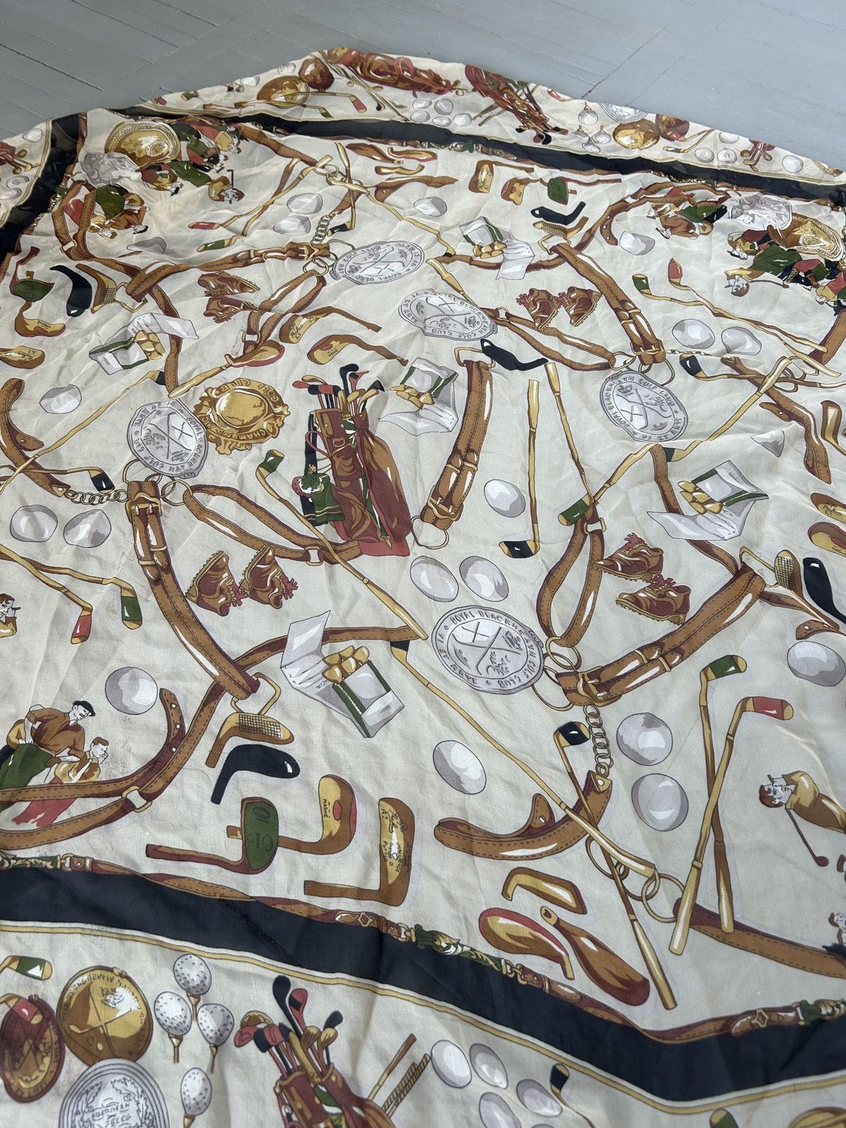 Vintage Vintage silk scarf Size ONE SIZE - 5 Thumbnail
