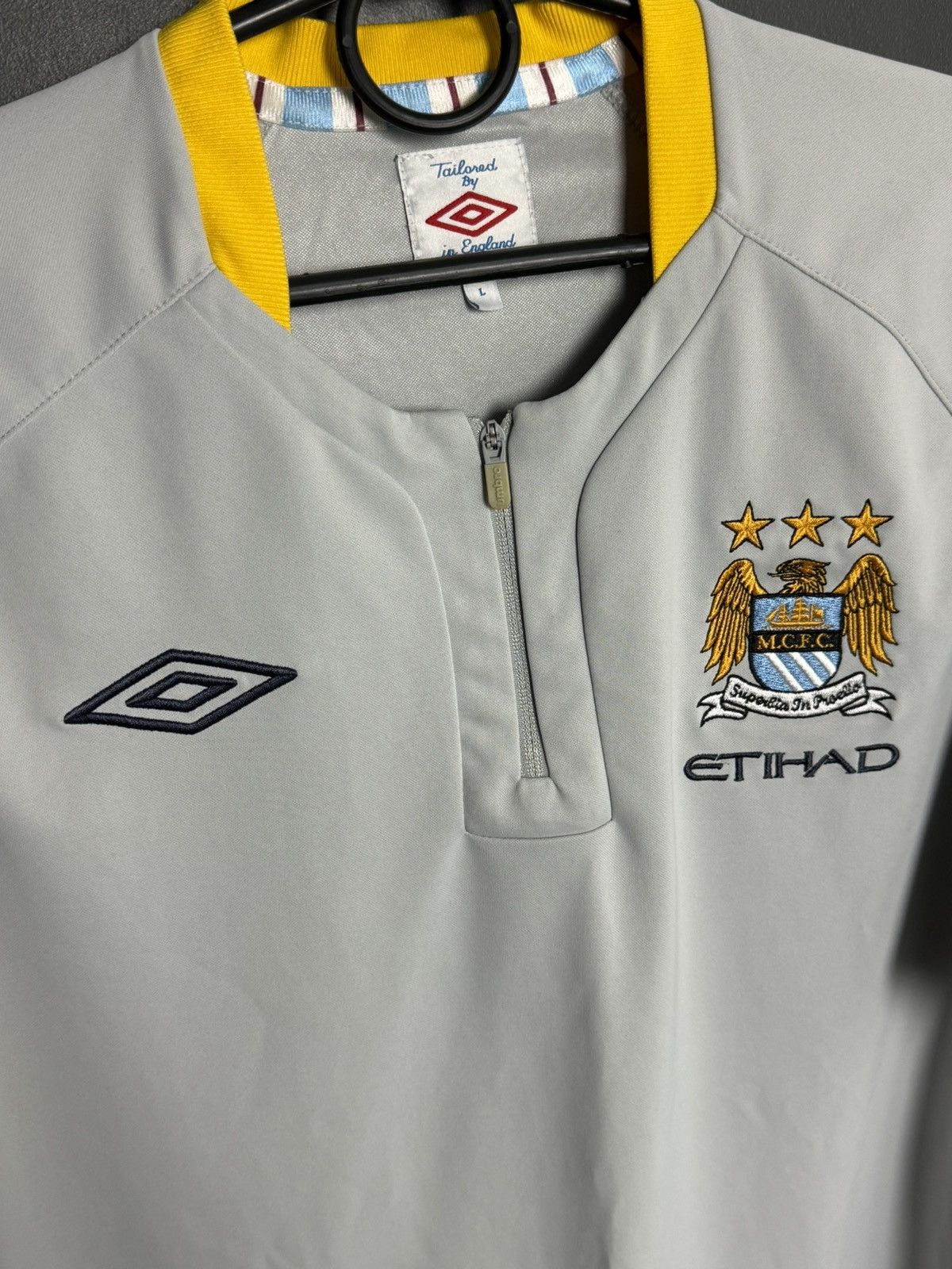 Umbro Manchester City Training Football Soccer Jersey T-Shirt Size US L / EU 52-54 / 3 - 3 Thumbnail
