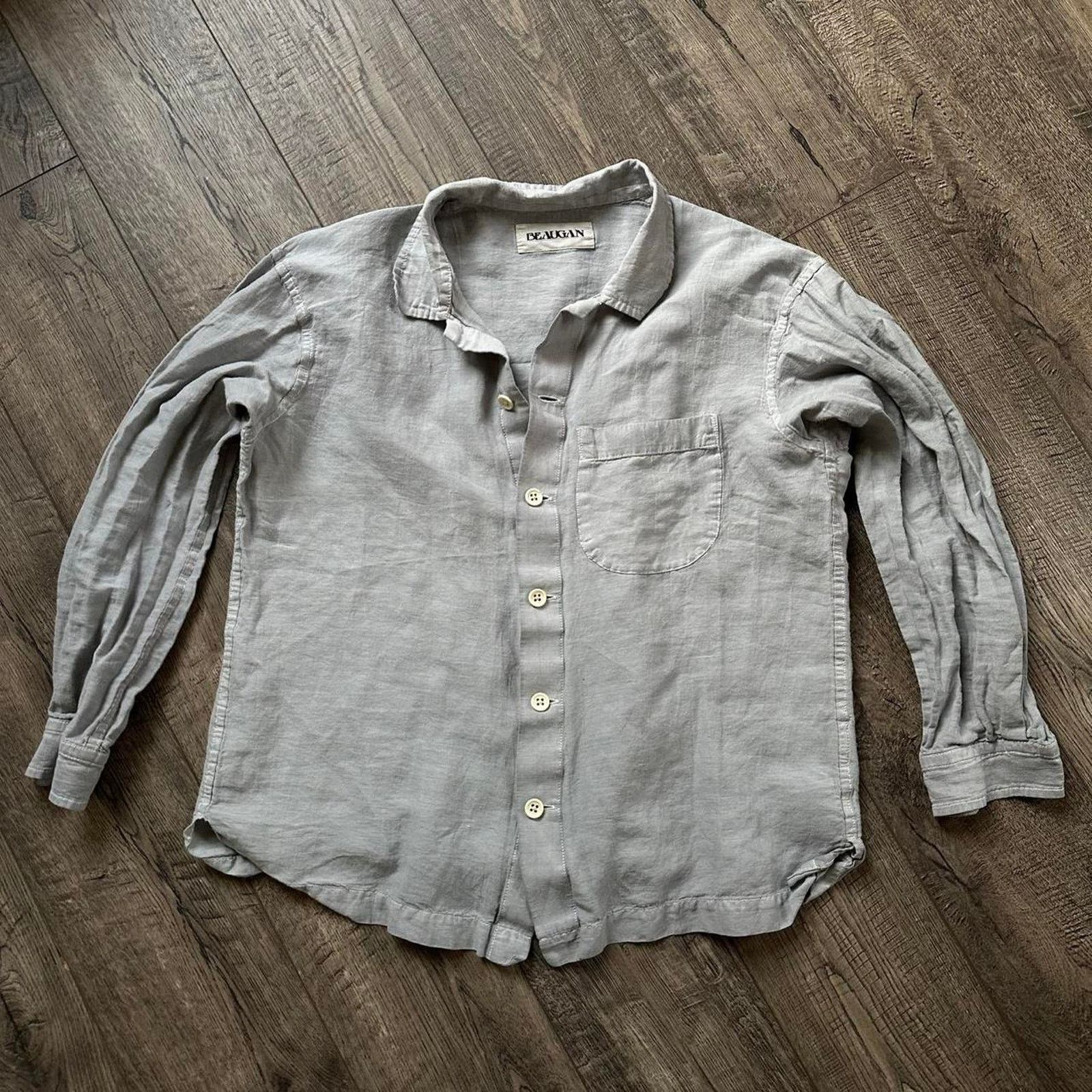 Beaugan Rare Japanese Beaugan Button Up Longsleeve Dress Shirt Size US S / EU 44-46 / 1 - 4 Thumbnail