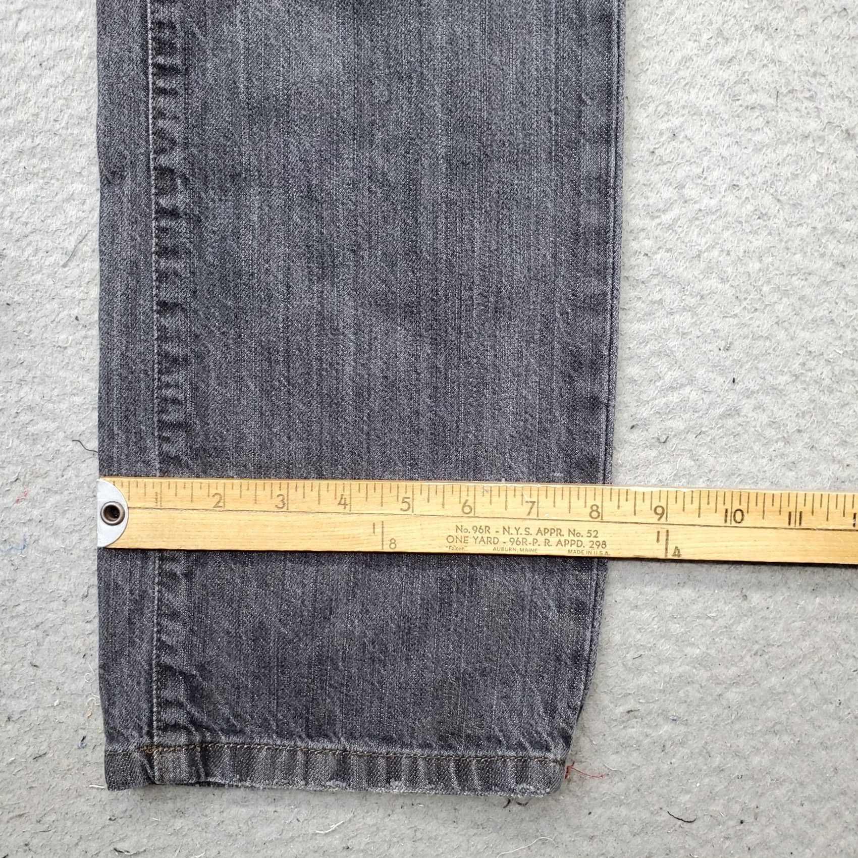 Calvin Klein Calvin Klein Womens Straight Jeans Black Denim Slim Fit 30 Inseam 31.5" 5-Pocket Vintage: No Boho Streetwear Grunge Fashion Size 30" / US 8 / IT 44 - 5 Thumbnail