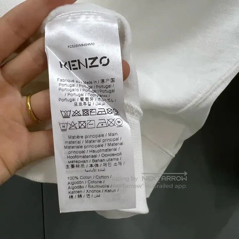 Kenzo KENZO White Cotton Embroidered Long Sleeve Sweatshirt . Size S / US 4 / IT 40 - 3 Thumbnail
