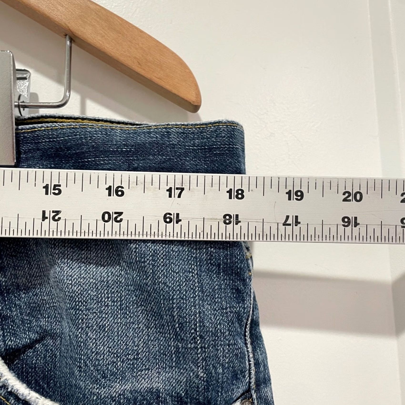 Denime Agave Denim Jeans Mens Blue 36 Straight Distressed 5-Pocket Cotton Denim USA Made N/A Size US 36 / EU 52 - 5 Thumbnail