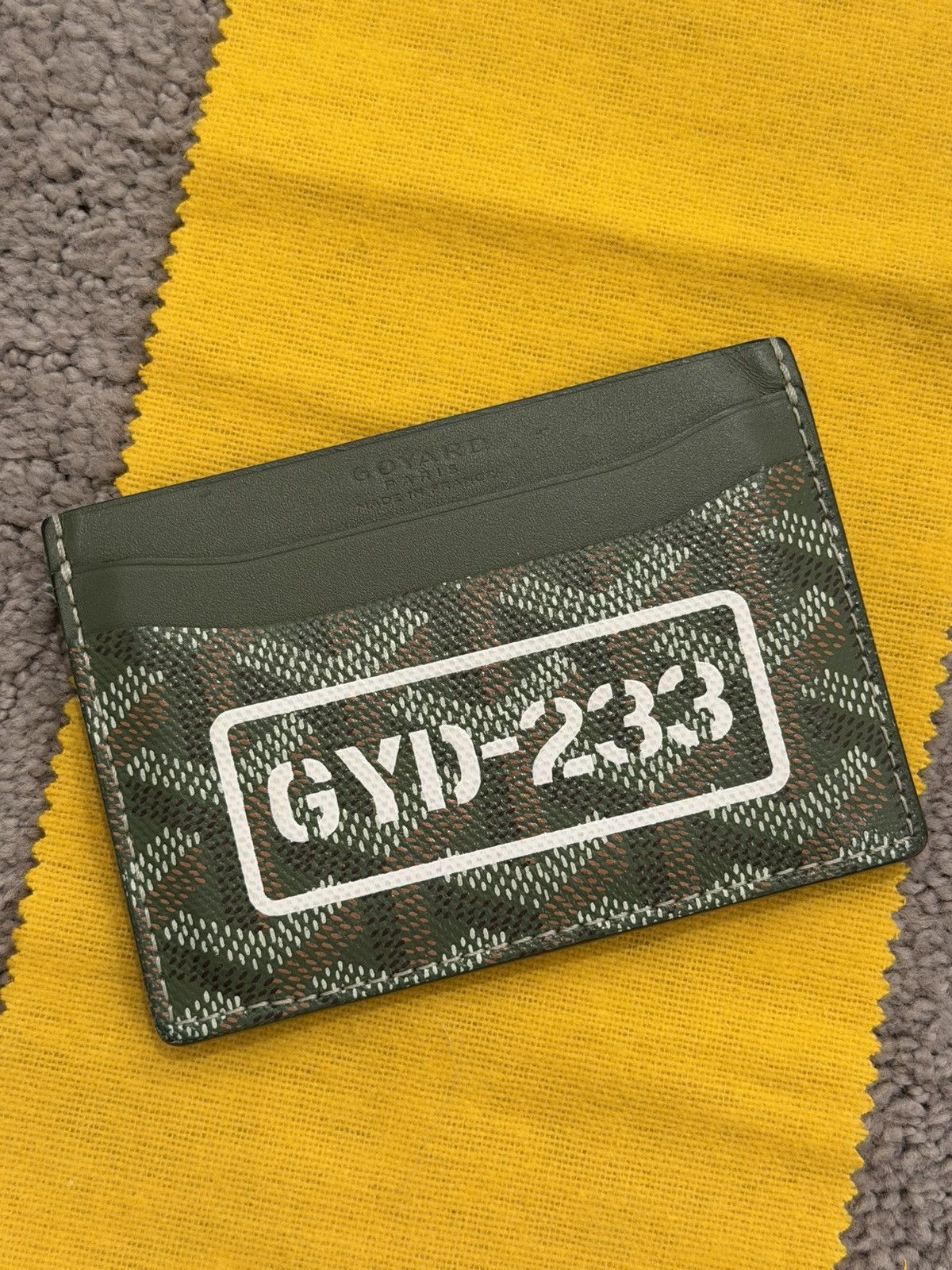 Goyard Goyardine Canvas Saint-Sulpice Card Wallet - Khaki Size ONE SIZE - 1 Thumbnail
