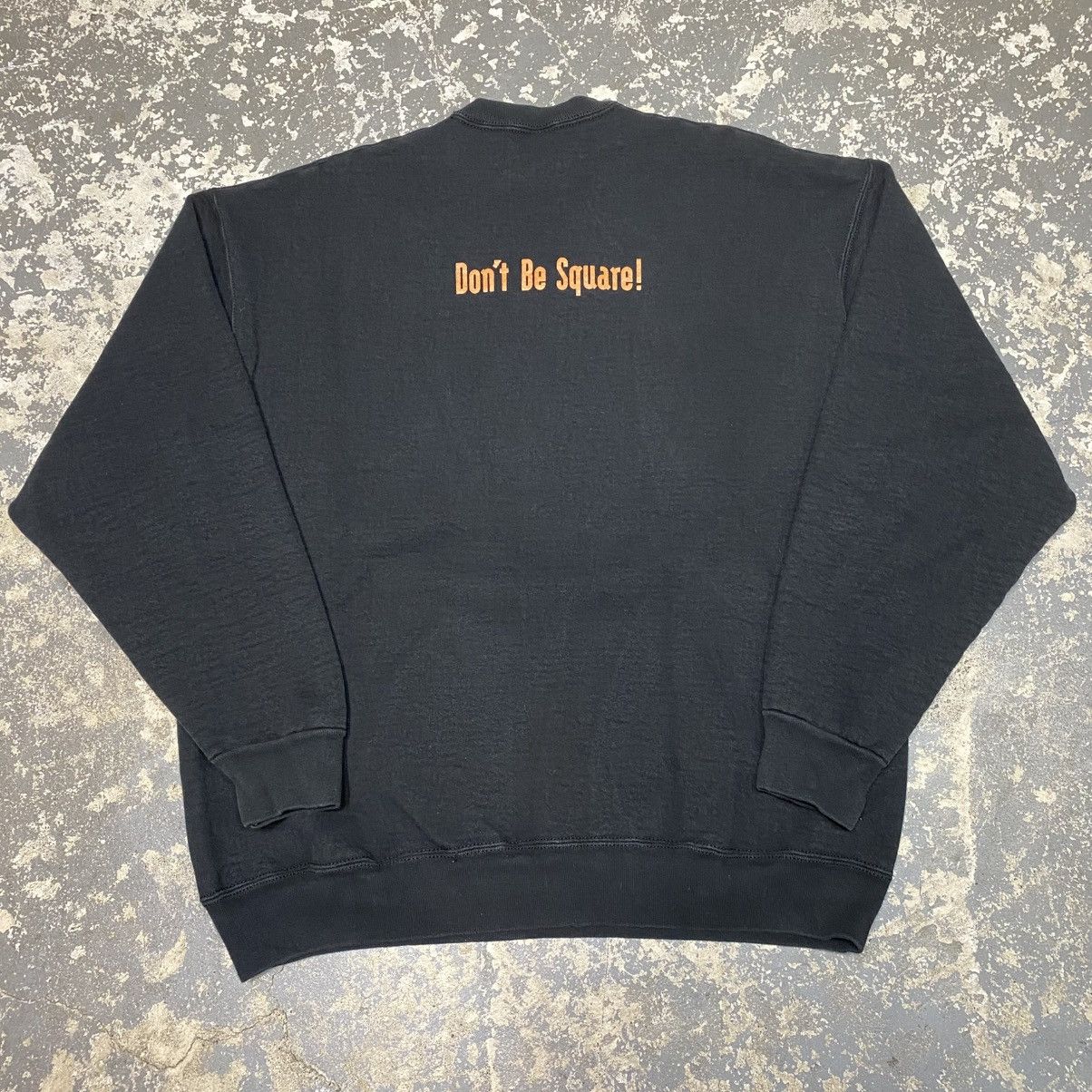 Fruit Of The Loom × Vintage Vintage Eks Kyoobd X-Cubed Don’t Be Square Art Hoodie Crewne Size US XL / EU 56 / 4 - 5 Thumbnail