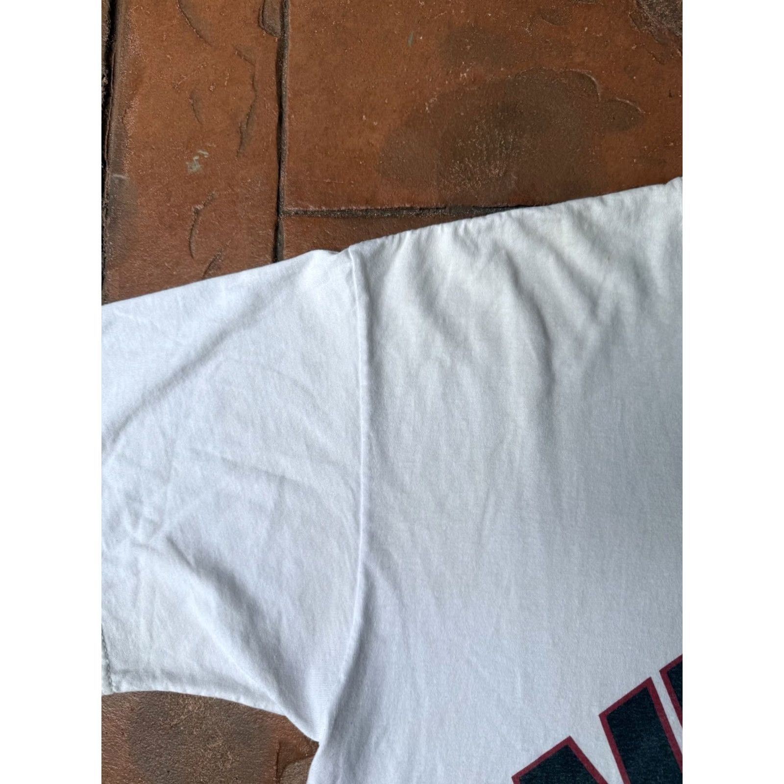 Nike VINTAGE Nike Logo Graphic T-Shirt Large White 90s Tennis Mens Short Sleeve Crew Neck Cotton Logo Double-Sided Size US L / EU 52-54 / 3 - 4 Thumbnail