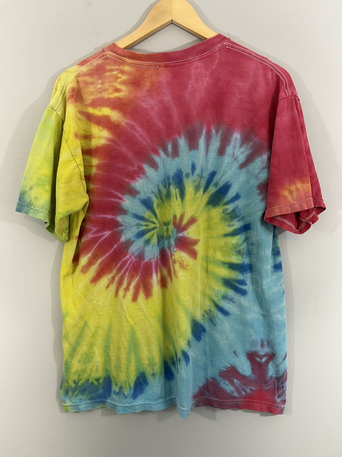 Vintage Thrashed Sun Faded Tie Dye Blank Tee Size US L / EU 52-54 / 3 - 7 Thumbnail