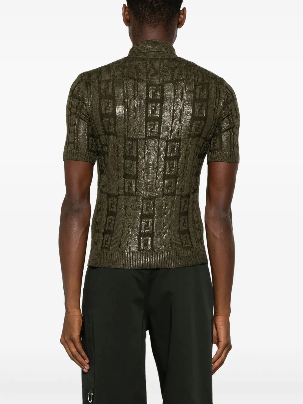 Fendi o1B3y1r0526 Polo Shirt in Olive Green Size US M / EU 48-50 / 2 - 3 Thumbnail