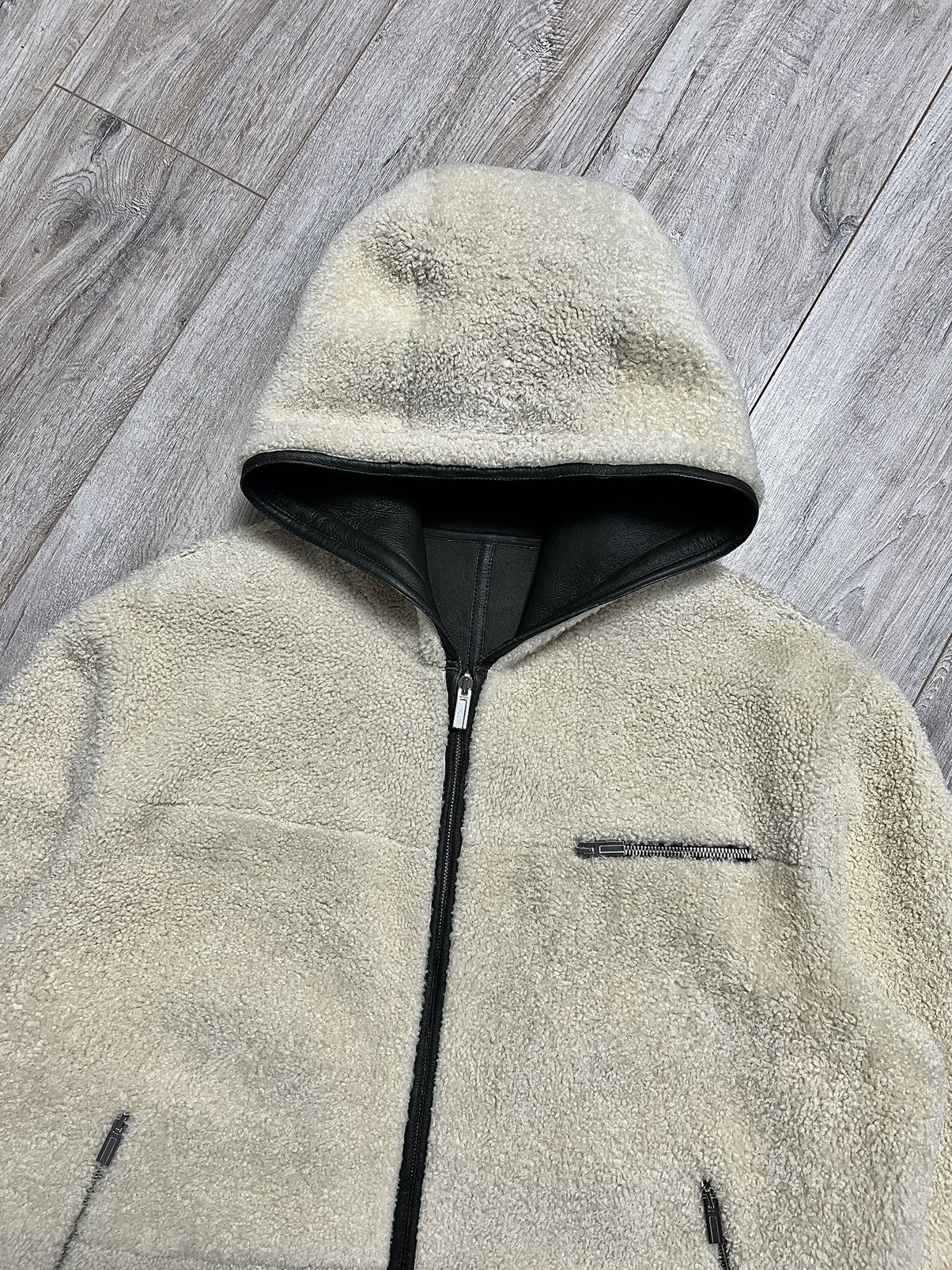 Hermes HERMES Jacket Leather Reversible Lambskin Sheepskin Shearlin Size US XL / EU 56 / 4 - 8 Thumbnail