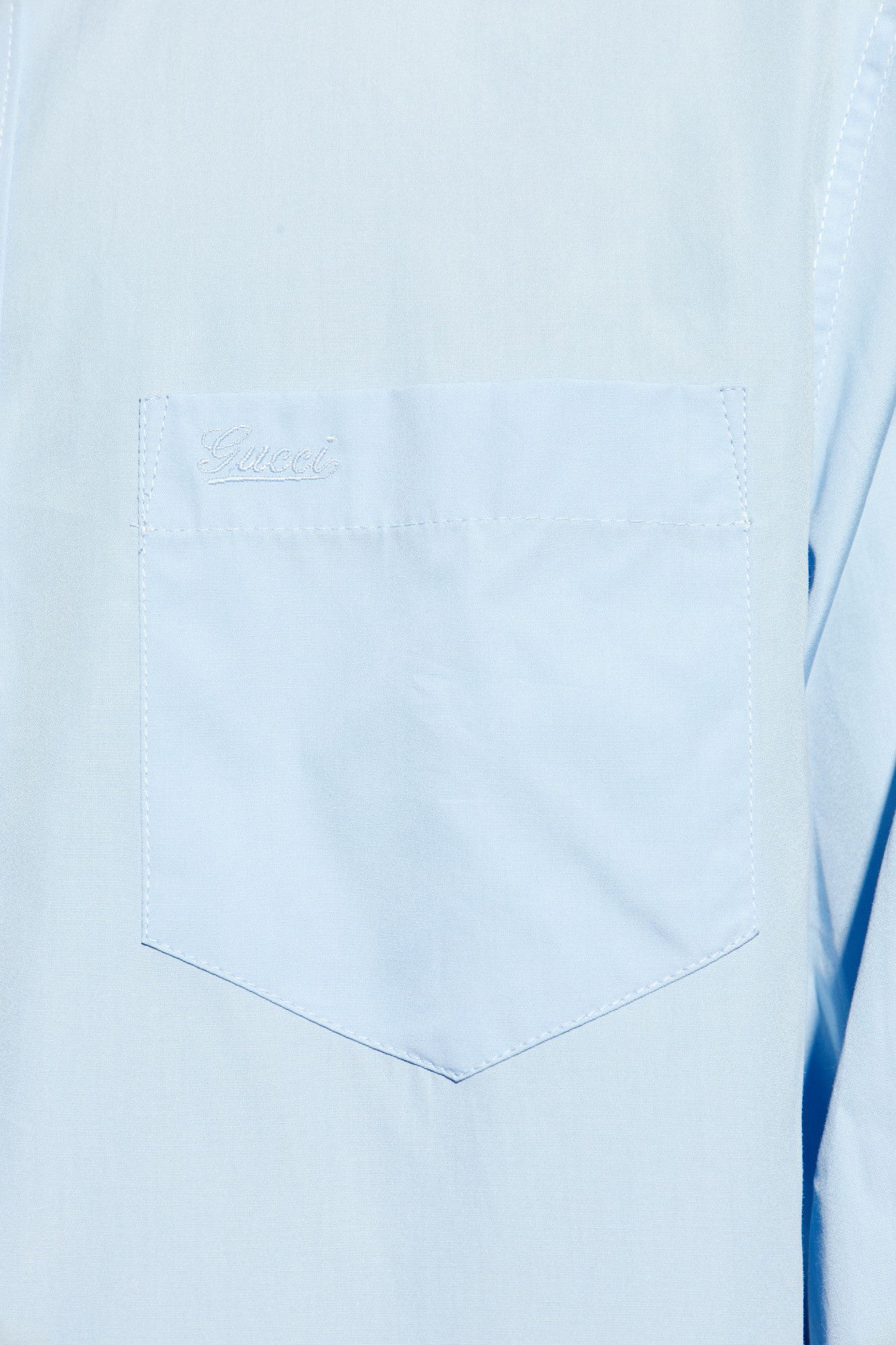 Gucci o1la5ras0426 Cotton Poplin Shirt in Blue Size US XL / EU 56 / 4 - 5 Thumbnail