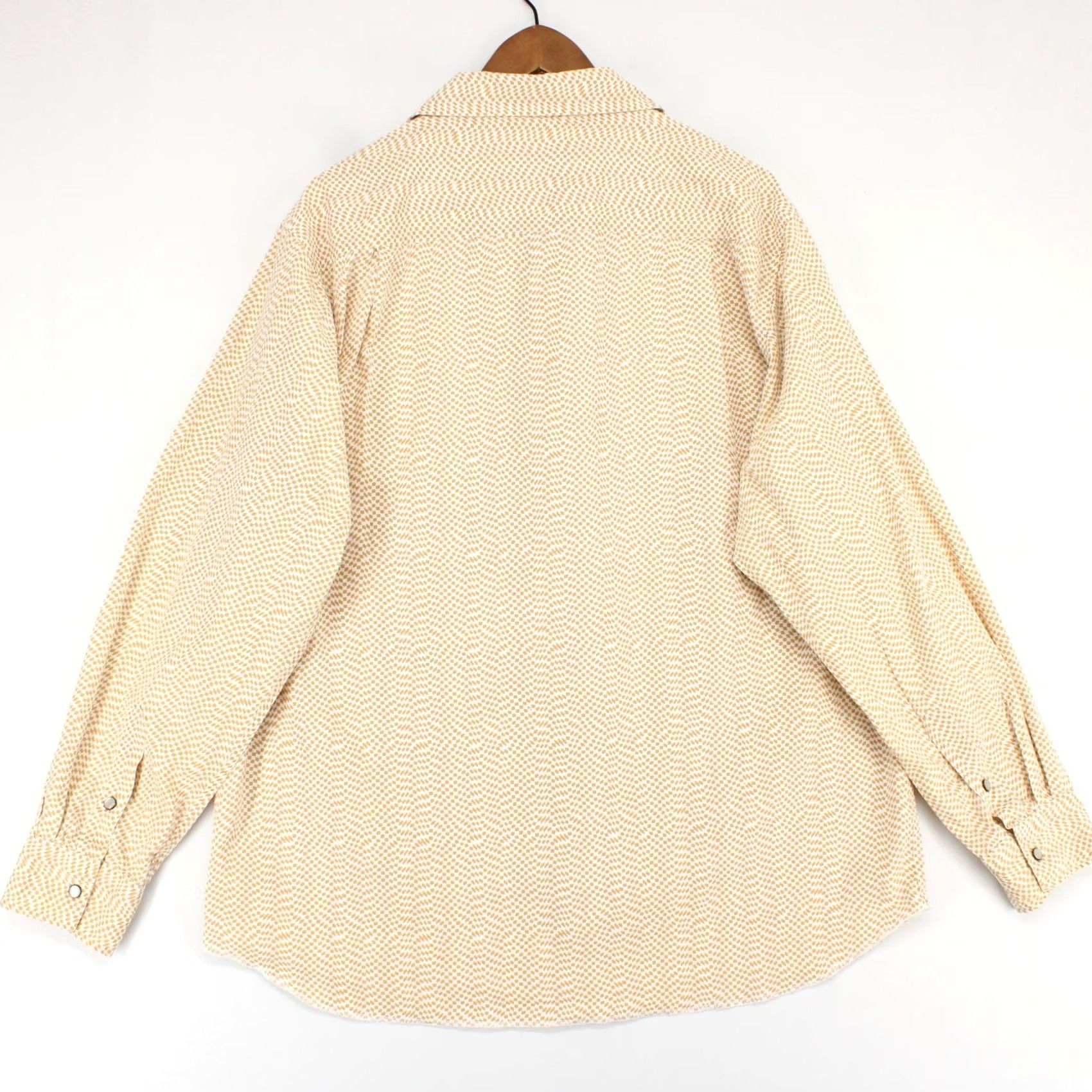 FRED Fred And Howard Shirt Mens XXL Tan Geometric Long Sleeve Pearl Snap Western Size US XXL / EU 58 / 5 - 2 Thumbnail