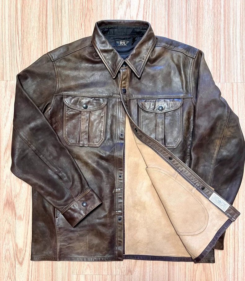 RRL Ralph Lauren RRL Ralph Lauren Retro workwear, leather jacket, friction Size US M / EU 48-50 / 2 - 4 Thumbnail