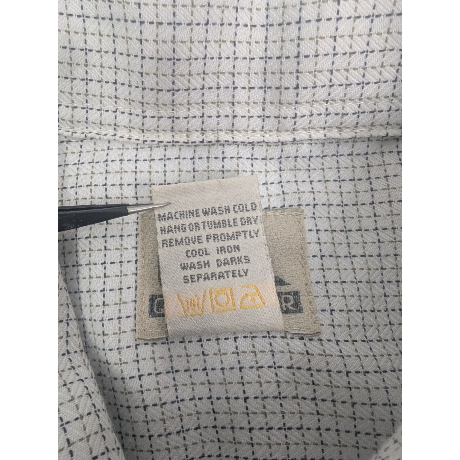 Quiksilver Quiksilver Shirt White M Short Sleeve Button Check Cotton Skating Surfing Y2K Mens Size US 31 - 7 Thumbnail