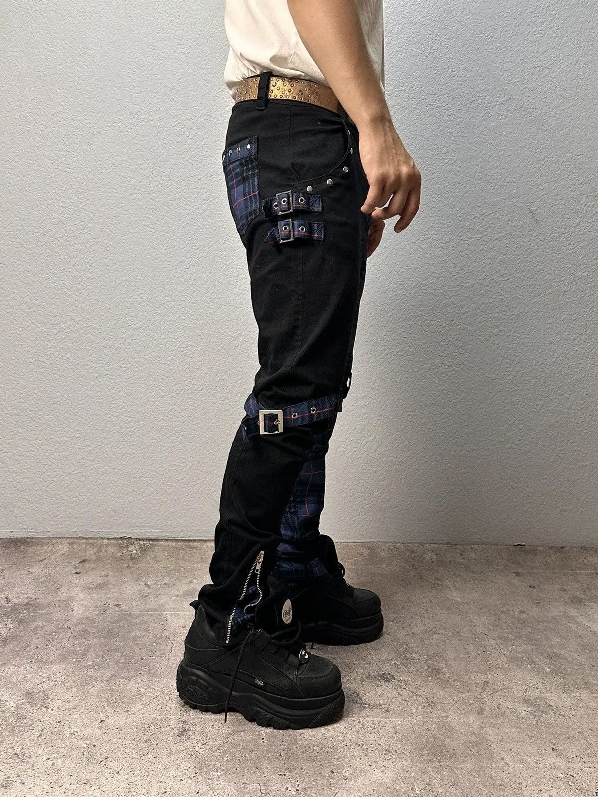Gotcha 👉 Vintage Gothicana EMP Y2K Gothic Pants Metal Style Size US 34 / EU 50 - 15 Thumbnail