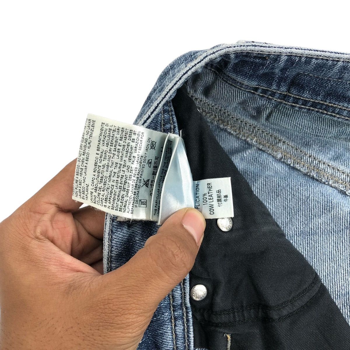 Diesel × If Six Was Nine × Le Grande Bleu (L.G.B.) Vintage Diesel Industry Distressed Denim Y2K Jeans Size US 32 / EU 48 - 12 Thumbnail