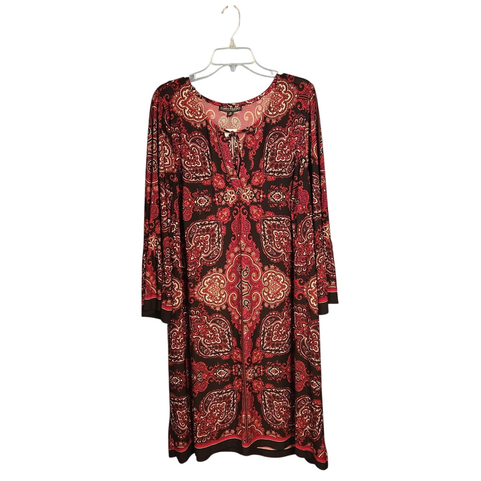 Other Danillo Boutique Size 3X Black and Red Geometric Dress Size 3XL / US 20-22 - 1 Thumbnail