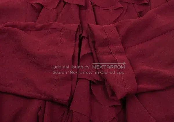 Comme des Garcons Comme Des Garcons Red vintage segmented design sheer top Size S / US 4 / IT 40 - 7 Thumbnail