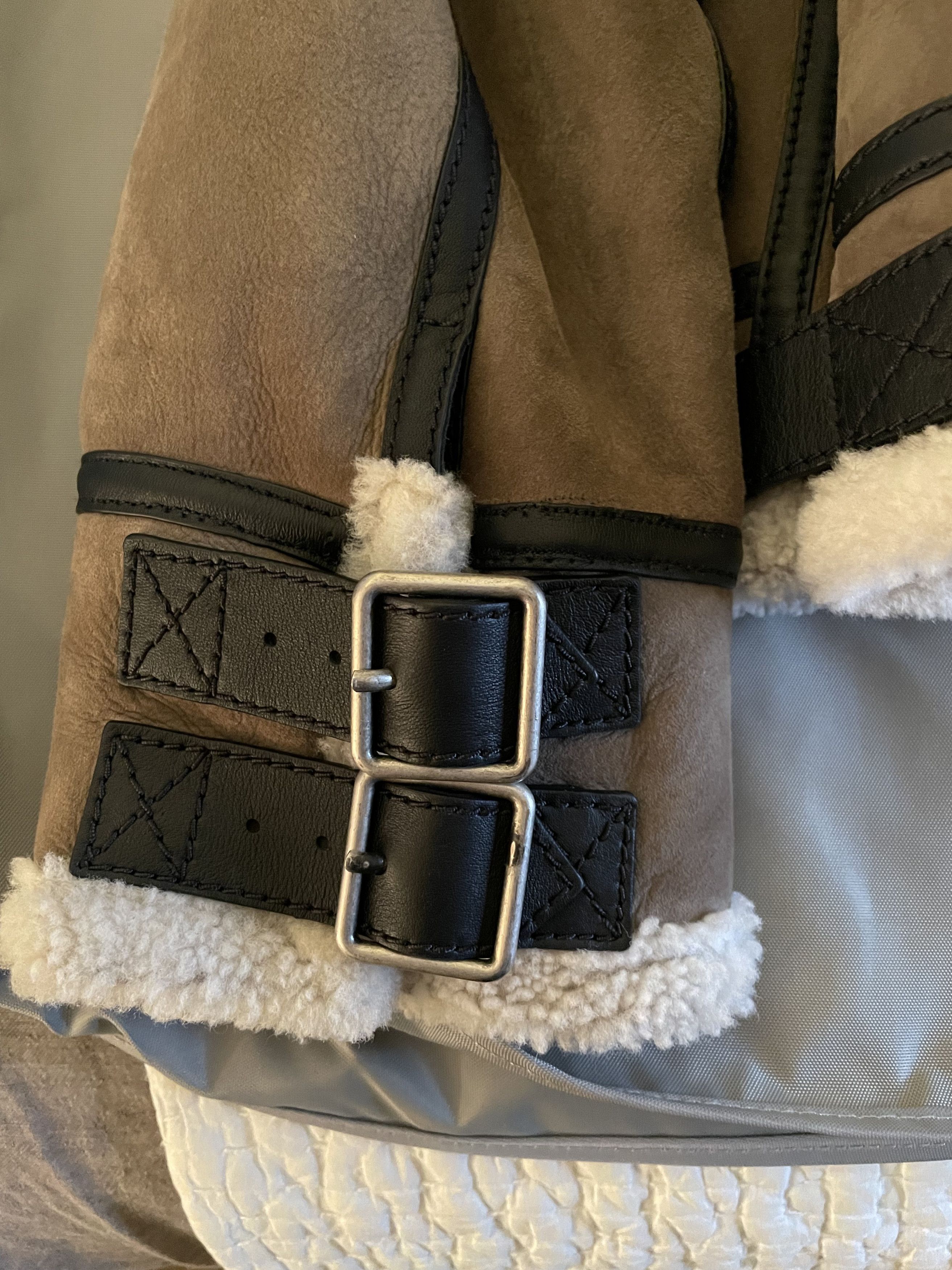 Loewe Coveted Rare $7,000 w/tax Suede Shearling Aviator Jacket Size US M / EU 48-50 / 2 - 21 Thumbnail