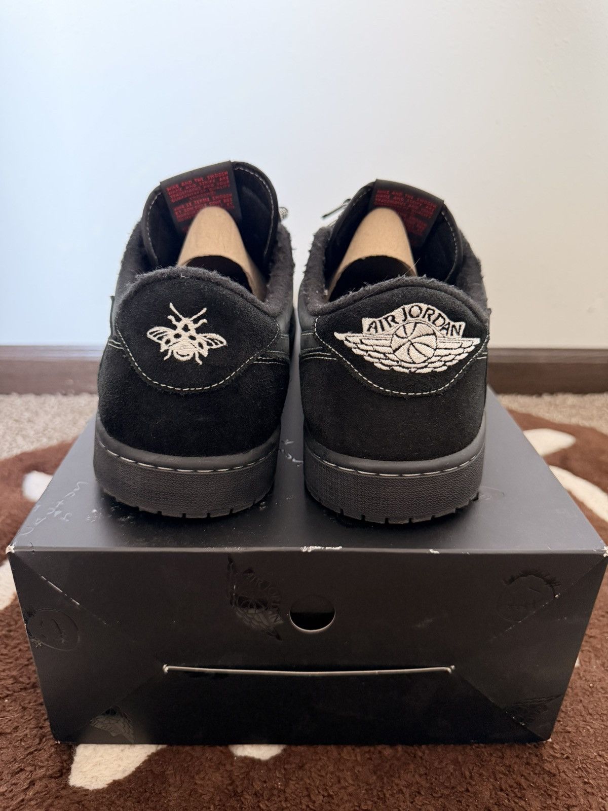 Nike × Travis Scott Travis Scott x Air Jordan 1 Low ‘Black Phantom’ Size US 15 / EU 48 - 4 Thumbnail