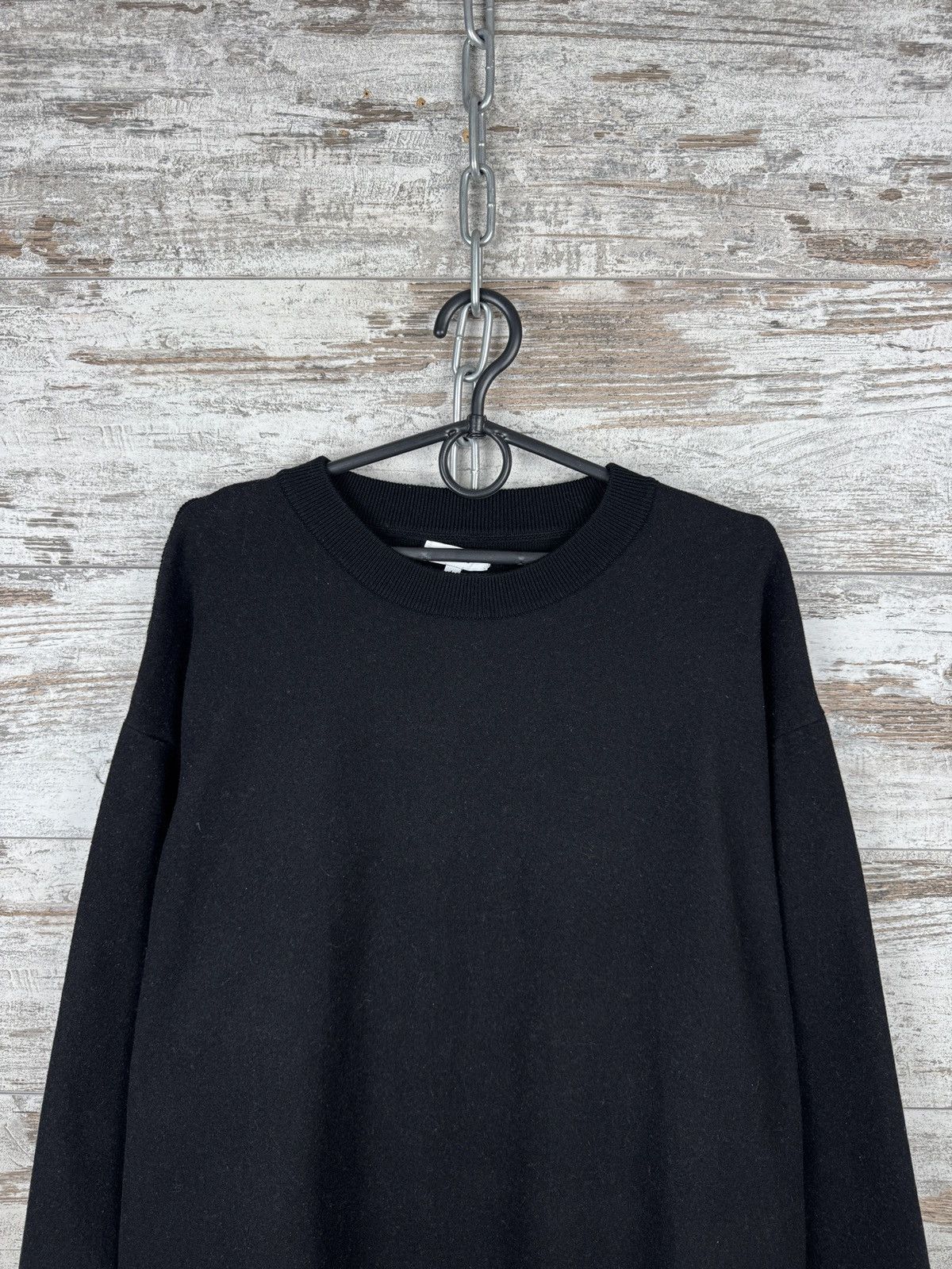 Reiss Mens Vintage Reiss wool sweater mohair knitwear black Size US L / EU 52-54 / 3 - 3 Thumbnail