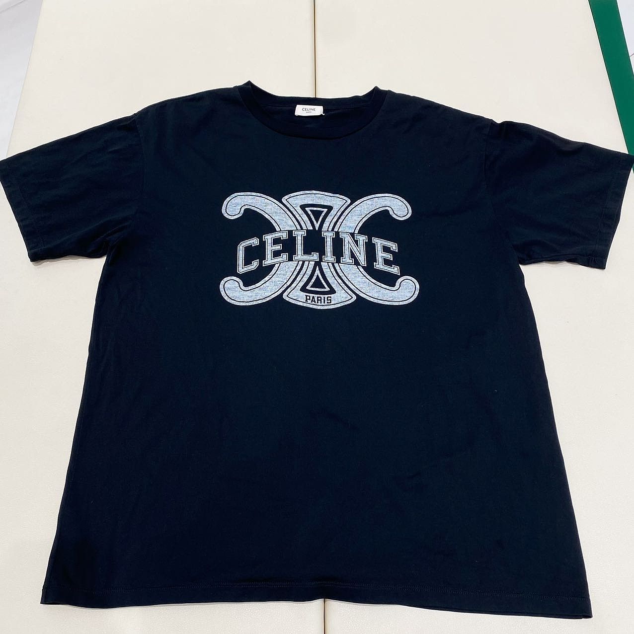 Celine CELINE Triomphe Logo T-Shirt Size M Size US M / EU 48-50 / 2 - 1 Thumbnail
