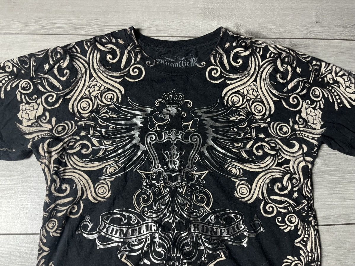 Affliction Konflic tshirt crazy shirt band tee size Large Size US L / EU 52-54 / 3 - 3 Thumbnail