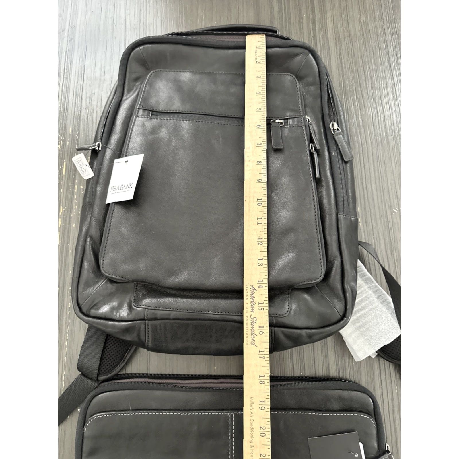 Jos. A. Bank JOS. A. BANK Brown Leather Commuter Laptop Backpack Large Business Unisex Size ONE SIZE - 2 Thumbnail