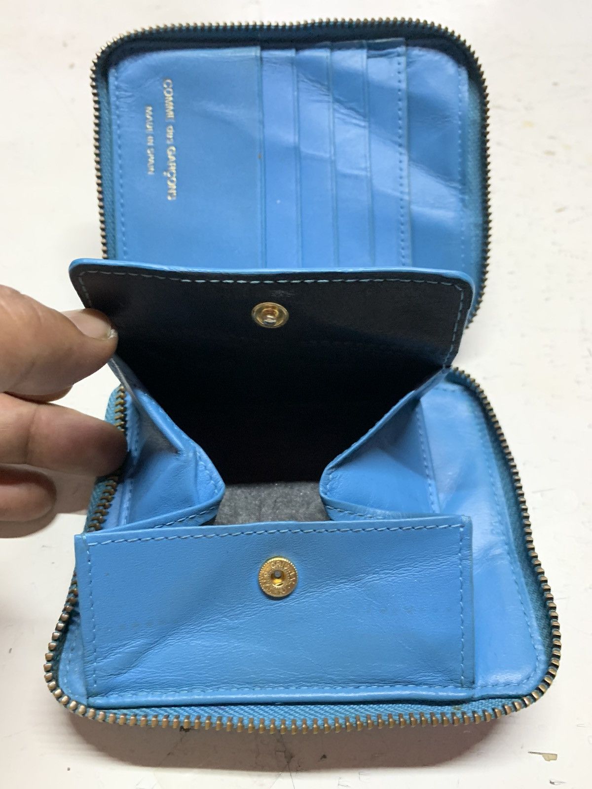 Comme des Garcons Comme des garçons blue classic wallet Size ONE SIZE - 14 Thumbnail