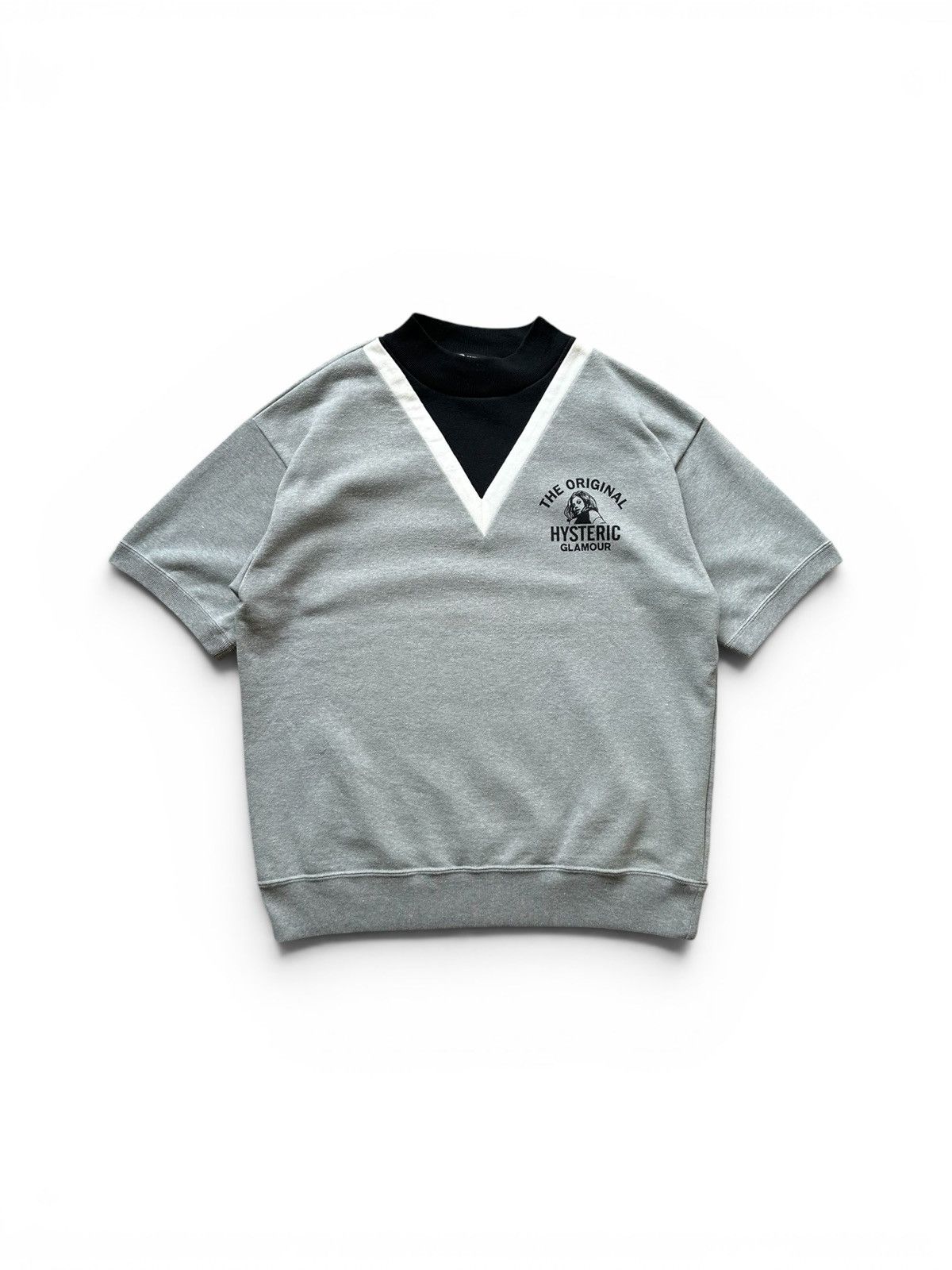 Hysteric Glamour 2010's Hysteric Glamour V shape sweatshirt short sleeve Size US M / EU 48-50 / 2 - 1 Thumbnail