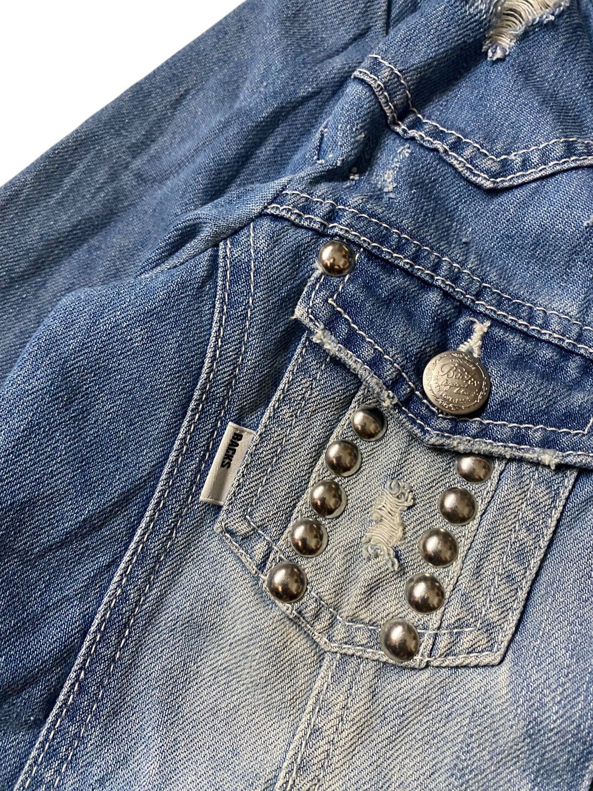 If Six Was Nine 2000's Back Number Bono Cyber Poem Denim Jacket Size US M / EU 48-50 / 2 - 10 Thumbnail