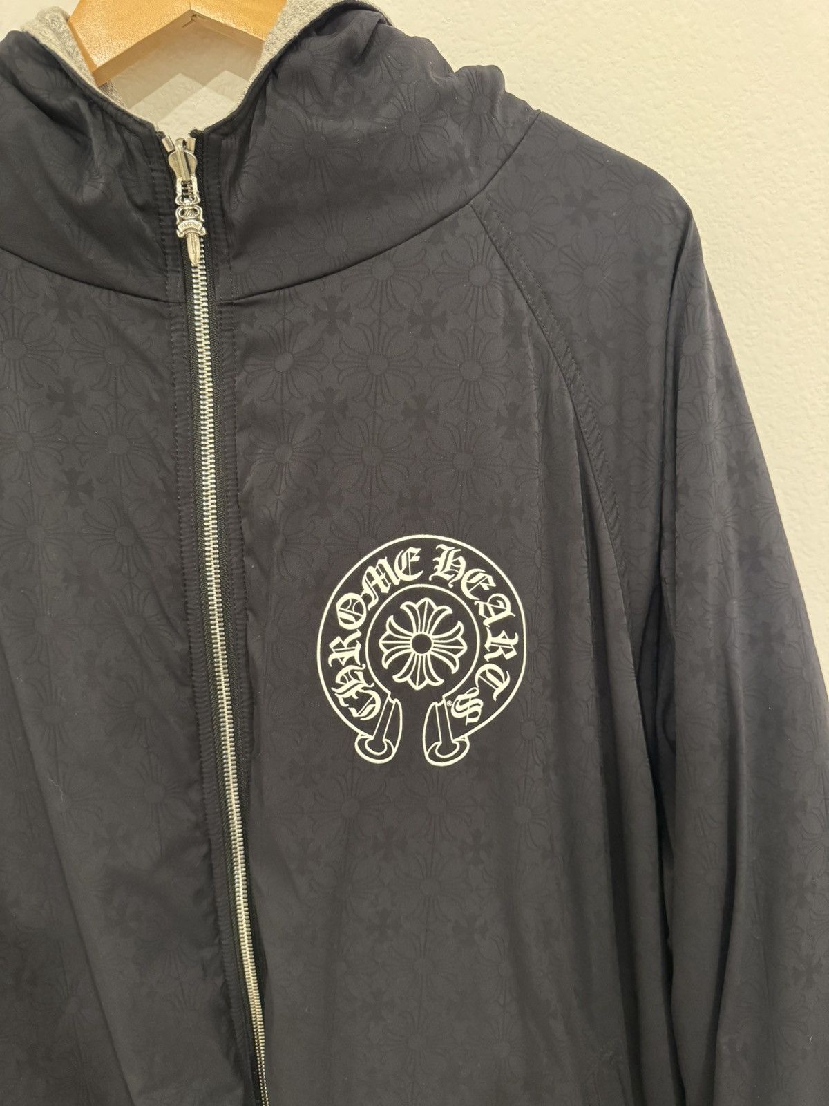 Chrome Hearts Chrome Hearts Reversible Jacquard Nylon Raglan Jacket Size US XXL / EU 58 / 5 - 2 Thumbnail
