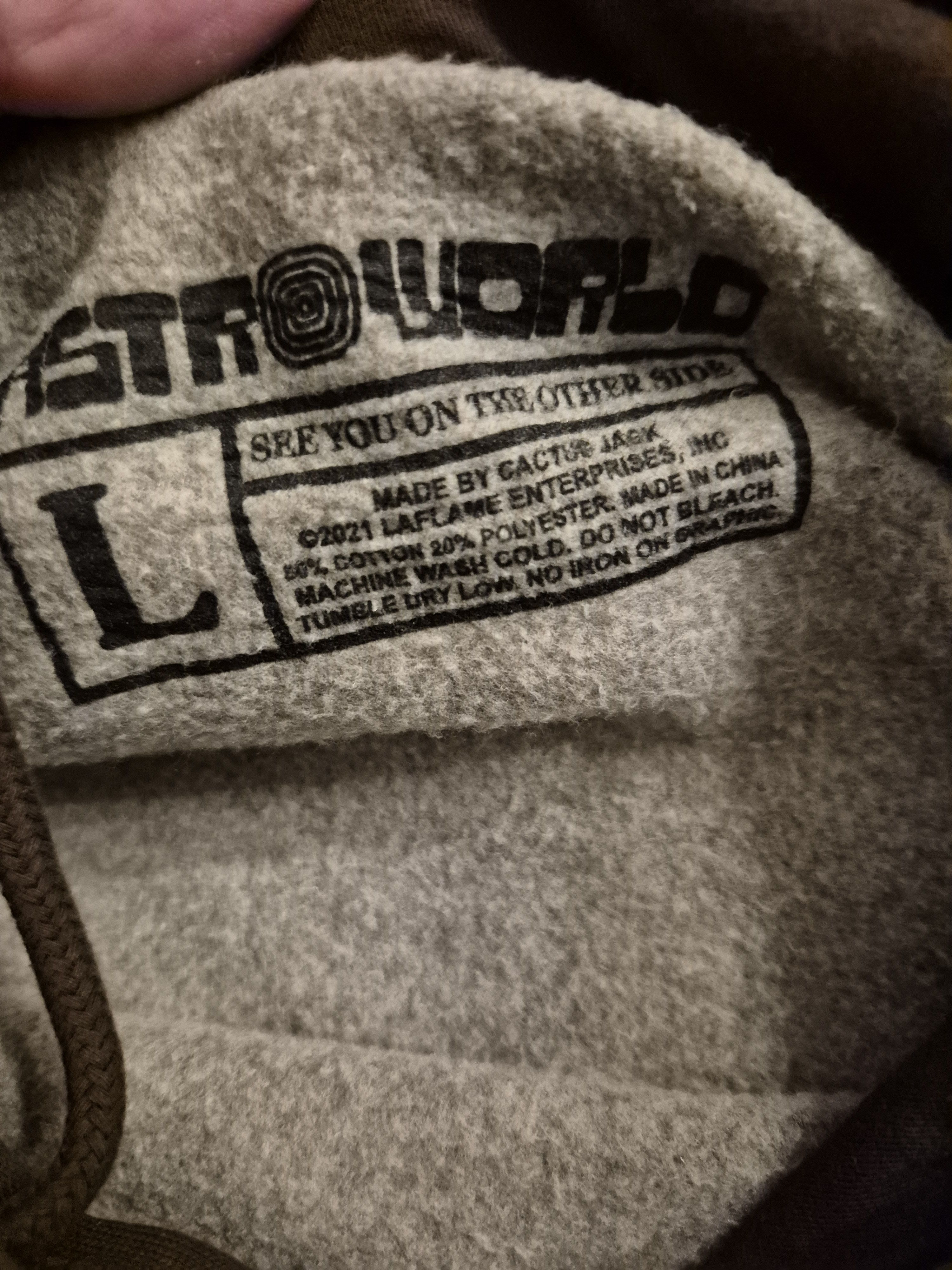 Travis Scott Travis Scott AstroWorld Brown Hoodie Size Large Size US L / EU 52-54 / 3 - 4 Thumbnail
