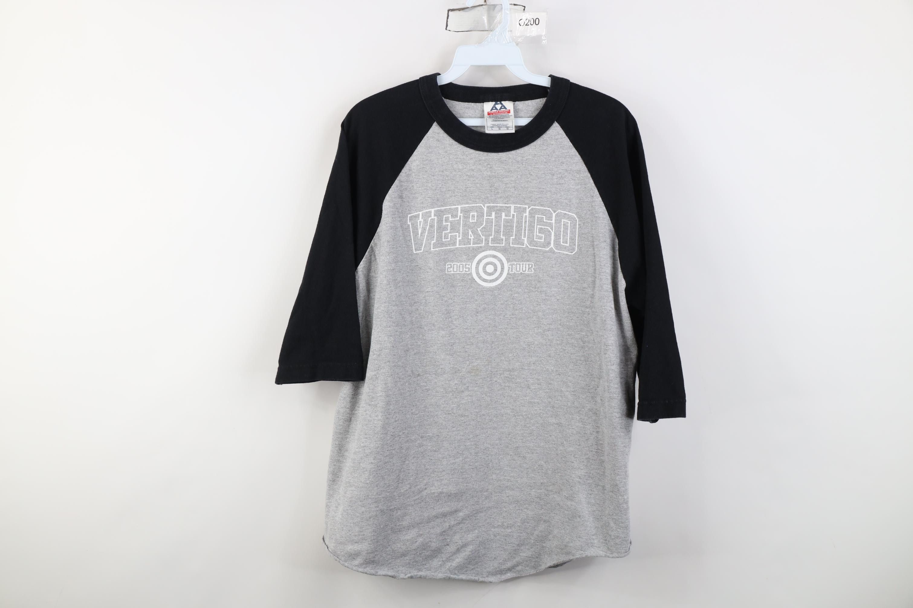 Vintage Vintage Y2K Vertigo 2005 Tour U2 Band 3/4 Sleeve T-Shirt Size US L / EU 52-54 / 3 - 1 Thumbnail