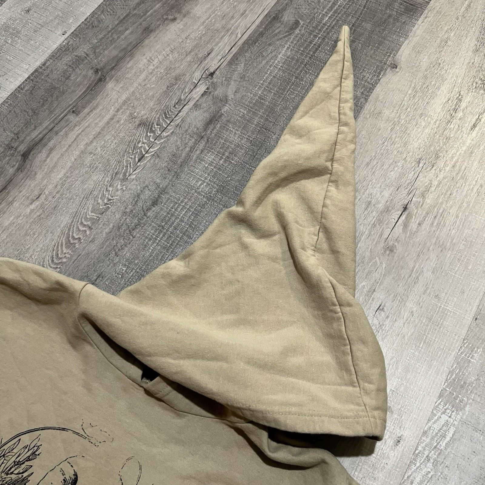Vintage VTG Alice In Wonderland Jester Hood Beige Movie Promo Hoodie Size US XXL / EU 58 / 5 - 4 Thumbnail