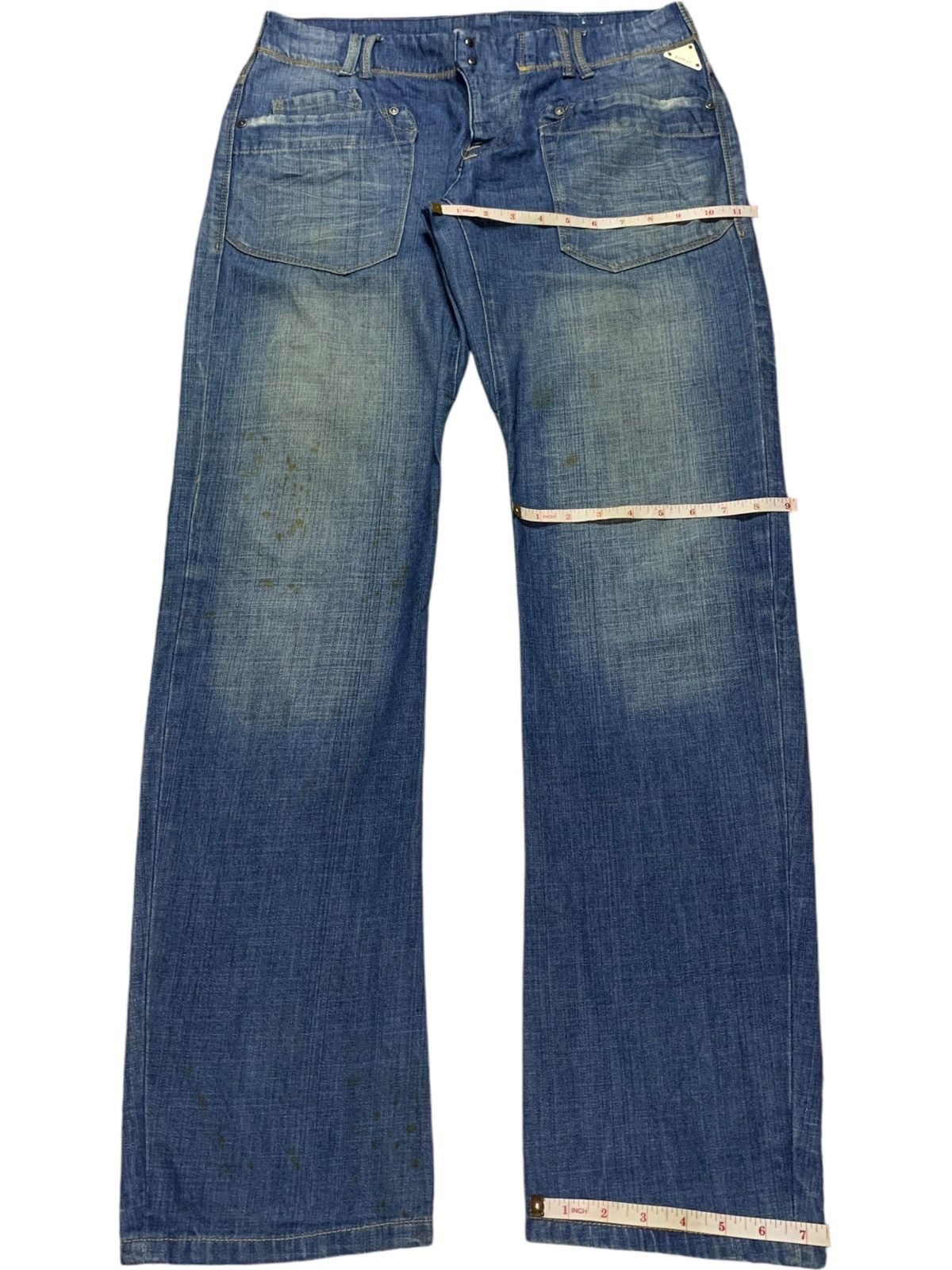 Replay Vintage Replay Mud Wash Distressed Style Jeans Size US 33 - 14 Thumbnail