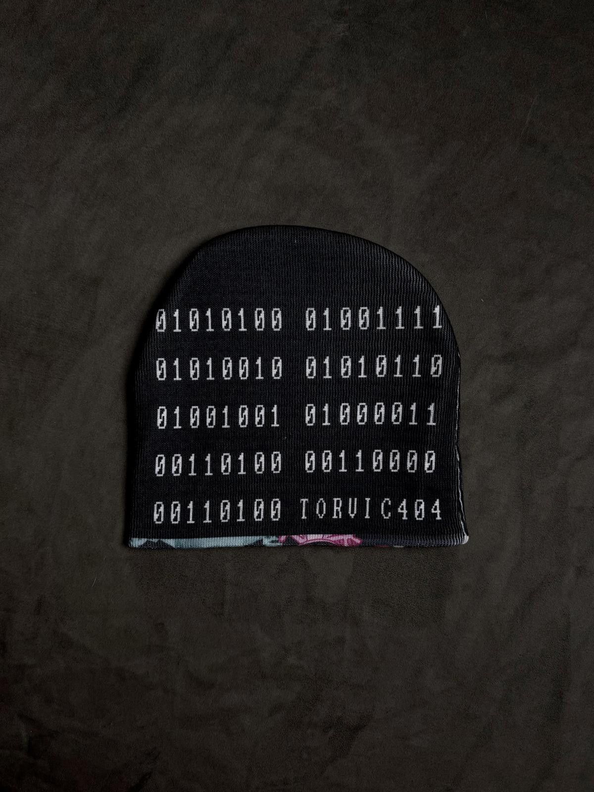 Other Reversible Cyberpunk Graphic No Cuff Knit Black Beanie Hat Size ONE SIZE - 7 Thumbnail