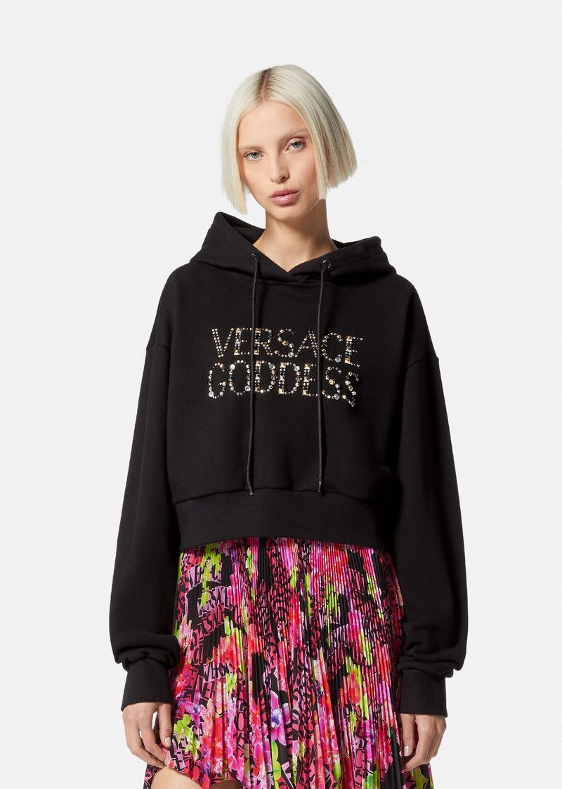 Versace o1y0226 Hoodie in Black Size XS / US 0-2 / IT 36-38 - 3 Thumbnail