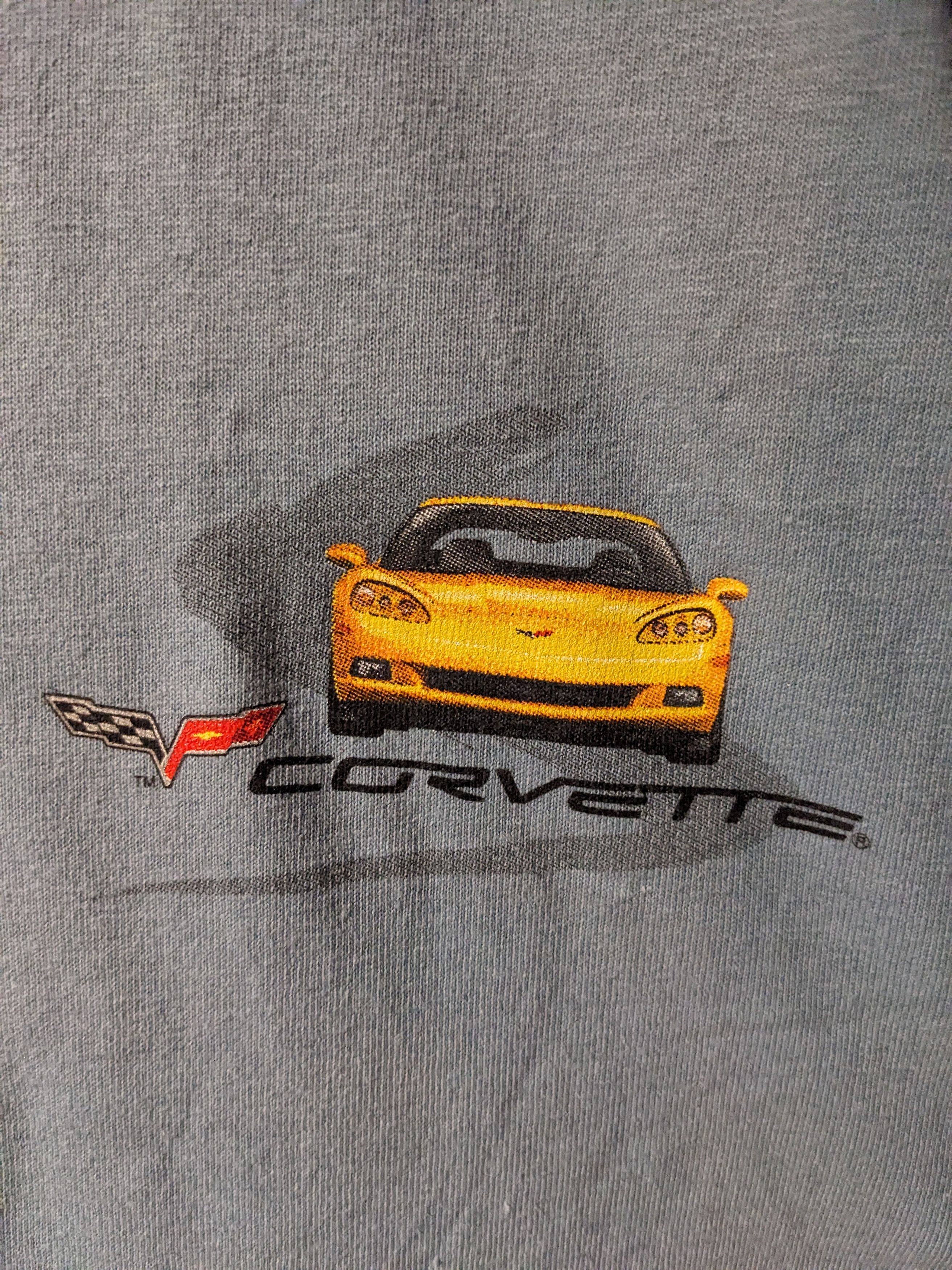 Chevrolet × Vintage Vintage Corvette Z6 Car Show Blue Large T-Shirt Size US L / EU 52-54 / 3 - 4 Thumbnail