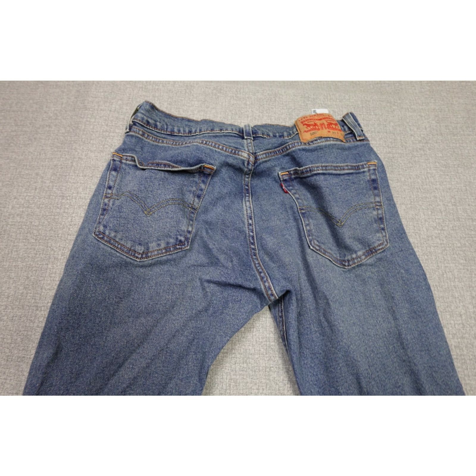 Levi's Levi's 505 Jeans Mens 30x32 Blue Regular Fit Western Cowboy Rancher Light Wash Size US 30 / EU 46 - 5 Thumbnail