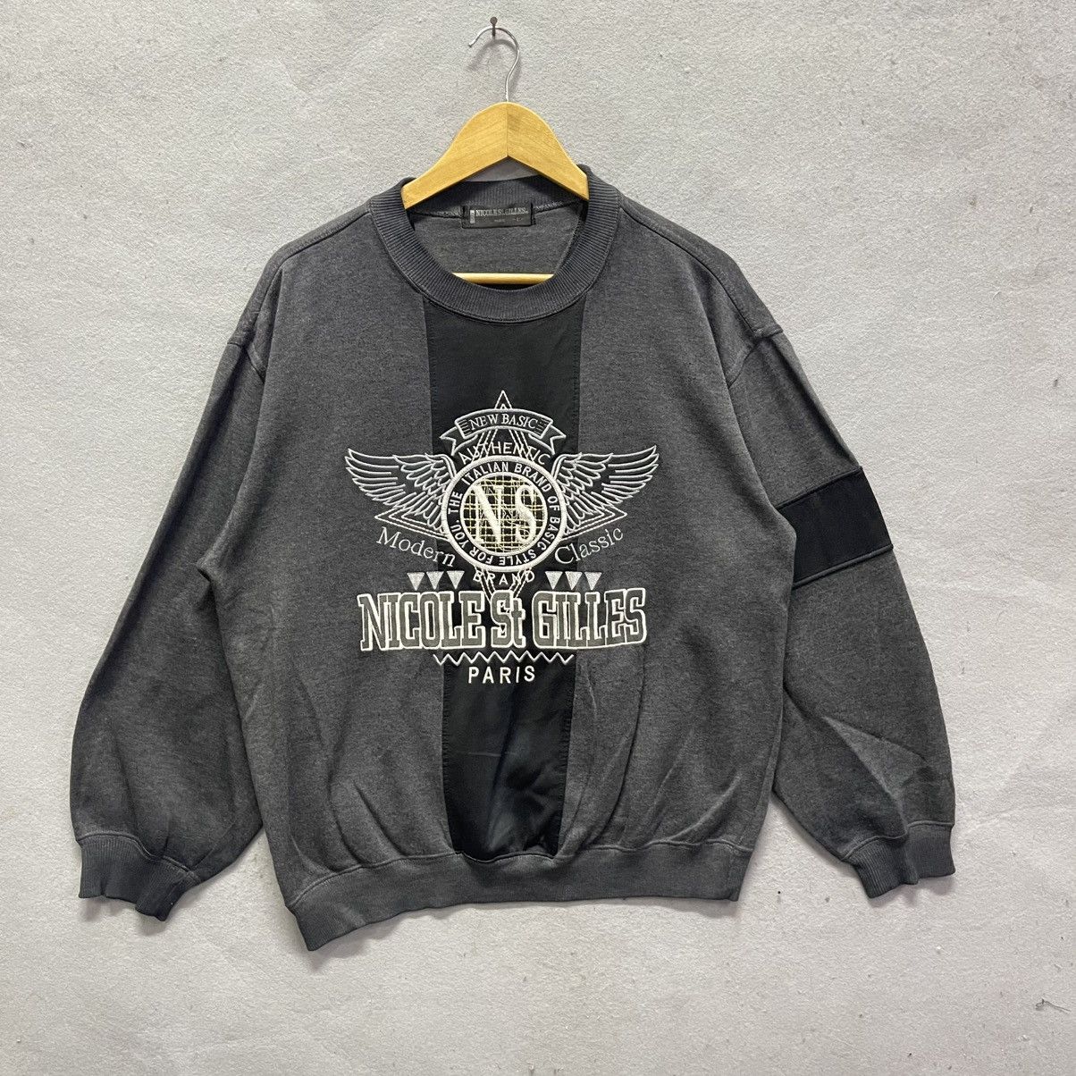 Vintage Nicole St. Gilles Paris Logo Crewneck Sweatshirt Size US L / EU 52-54 / 3 - 1 Thumbnail