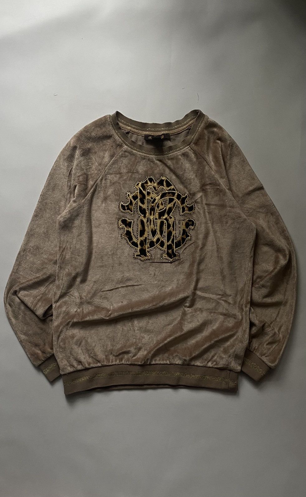 Roberto Cavalli Vintage Roberto Cavalli Velour Track Suit Y2k Juicy Couture Size M / US 6-8 / IT 42-44 - 8 Thumbnail