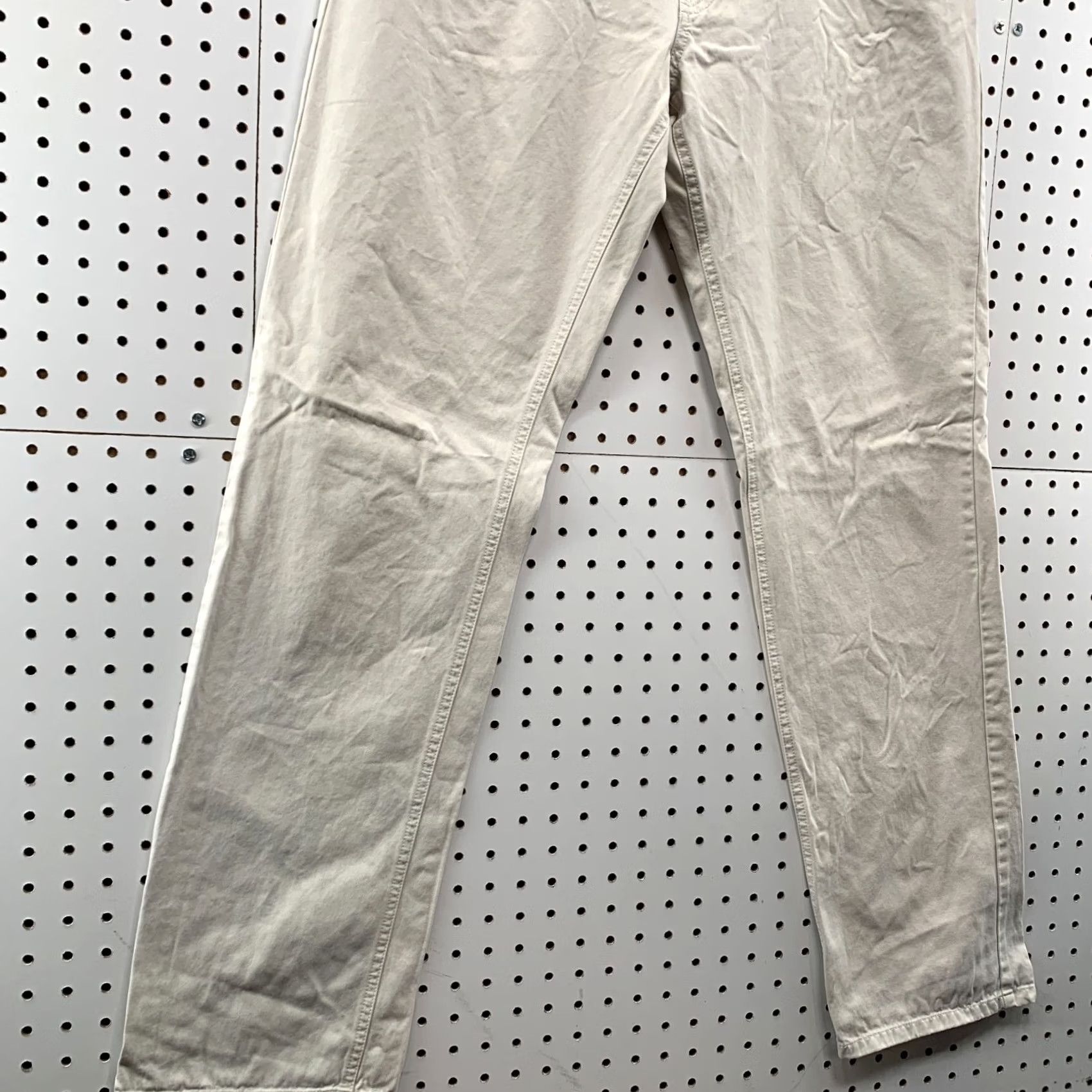 Peter Millar Peter Millar Chino Pants Men 35x33 Beige Micro Striped Flat Front Pima Cotton Size US 35 - 5 Thumbnail