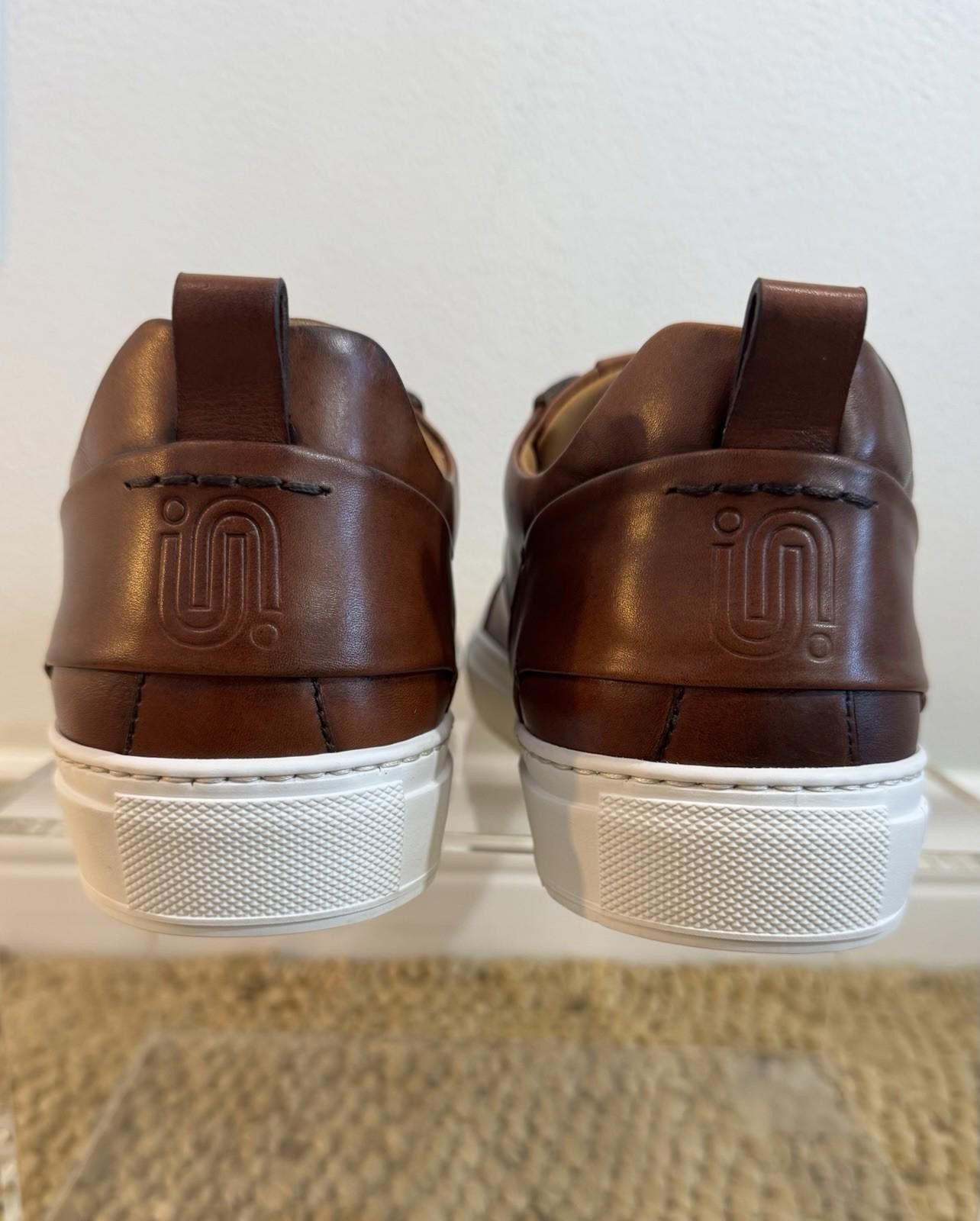 Other Untamed Street Size 40 Skye Cognac Leather Sneakers Mens 7 Size US 7 / EU 40 - 4 Thumbnail