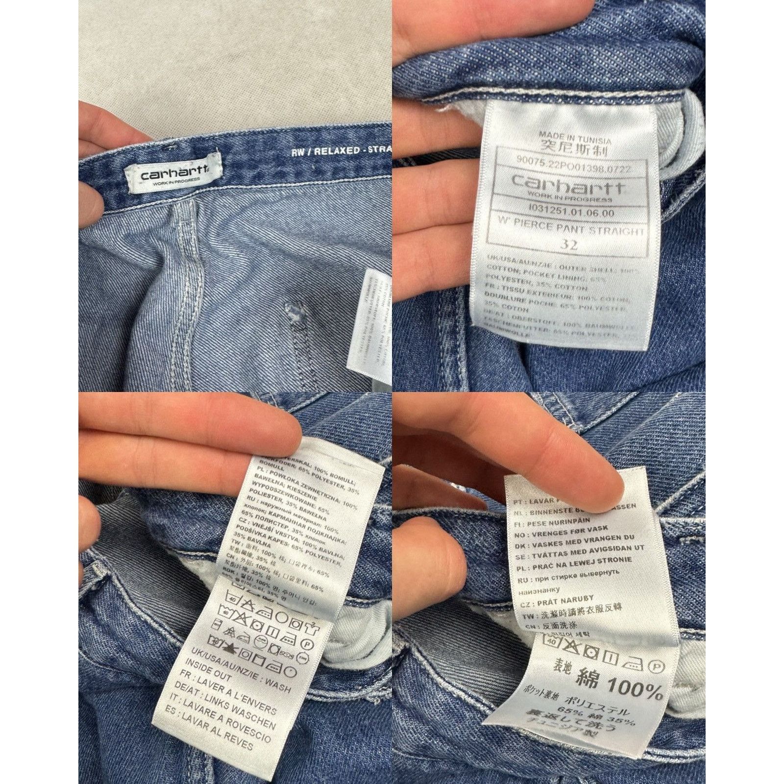 Carhartt Carhartt WIP Mens Blue Straight RW/Relaxed Pierce Pants 32 Size US 32 / EU 48 - 5 Thumbnail