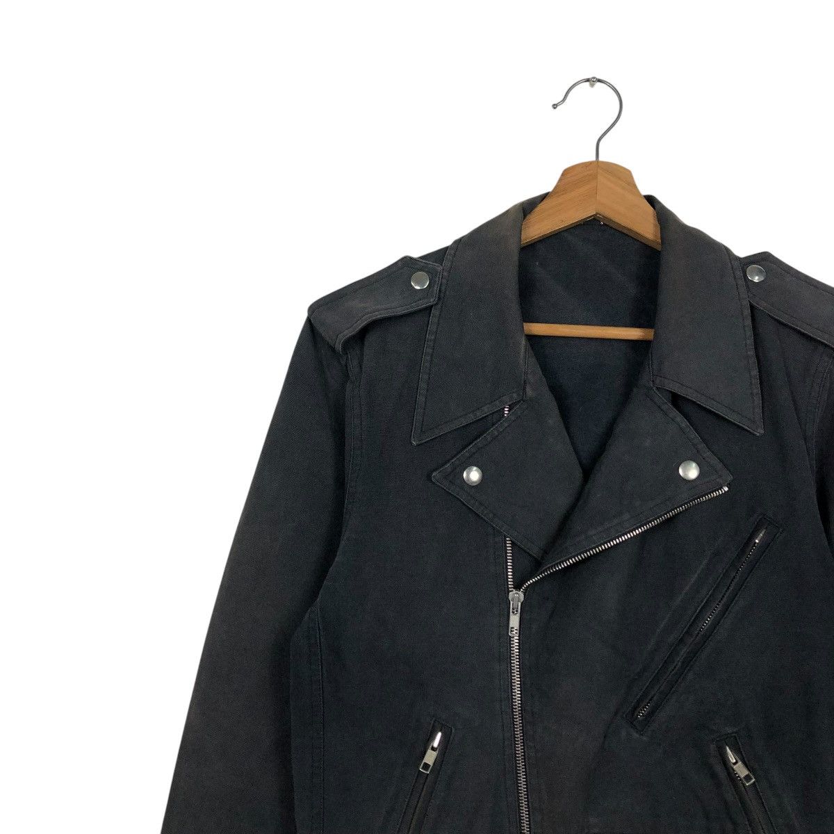 agnes b. 🔥CROPPED BIKER JACKET AGNES B. DOUBLE COLLAR Size US S / EU 44-46 / 1 - 9 Thumbnail