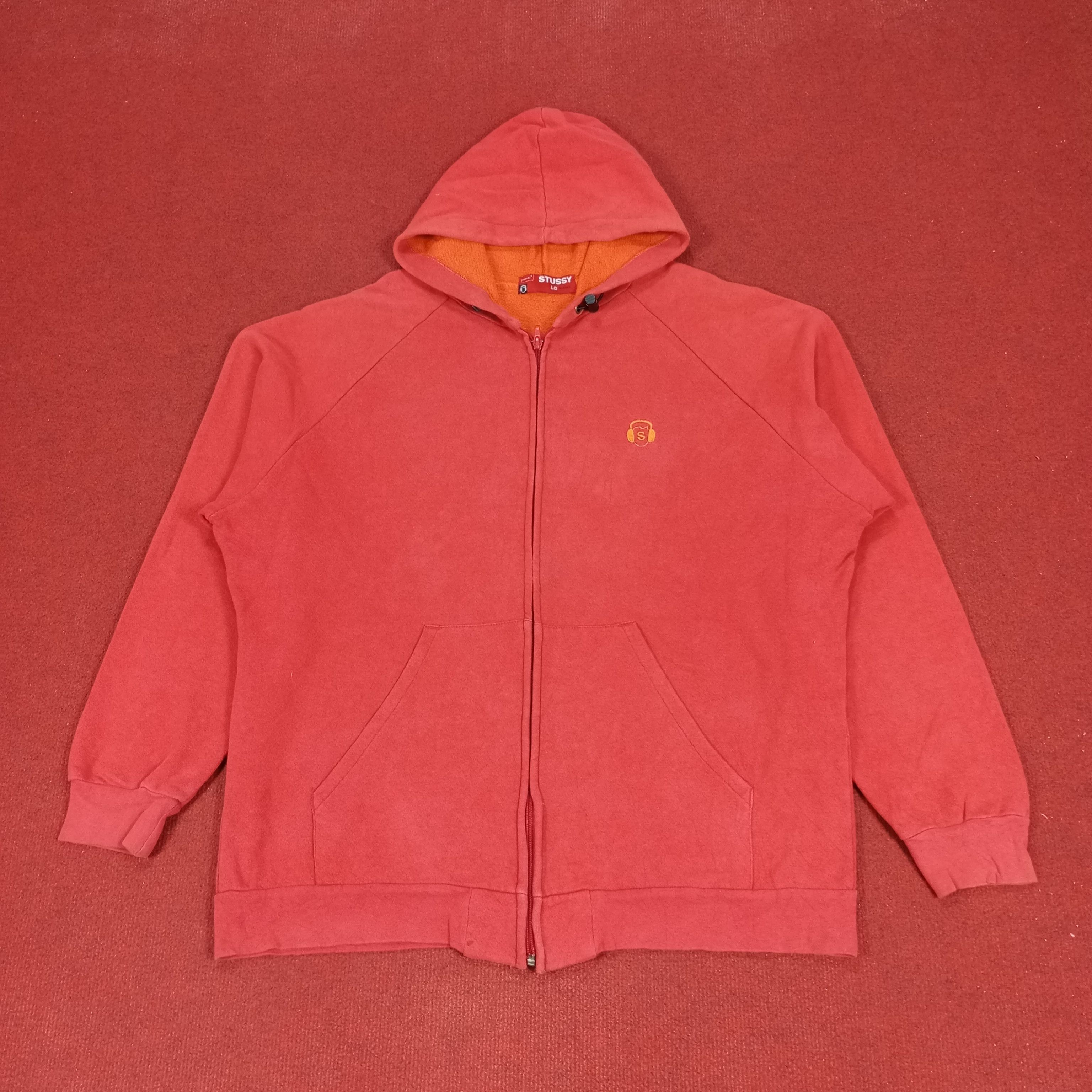 Stussy × Vintage Stussy Streetwear Skateboard Custom Art Zipper Hoodies Size US XL / EU 56 / 4 - 3 Thumbnail