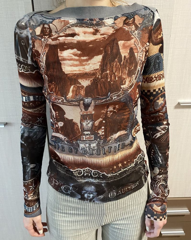 Jean Paul Gaultier JPG Gaultier Jean Paul Indian Vintage Mesh Top Size S / US 4 / IT 40 - 2 Thumbnail