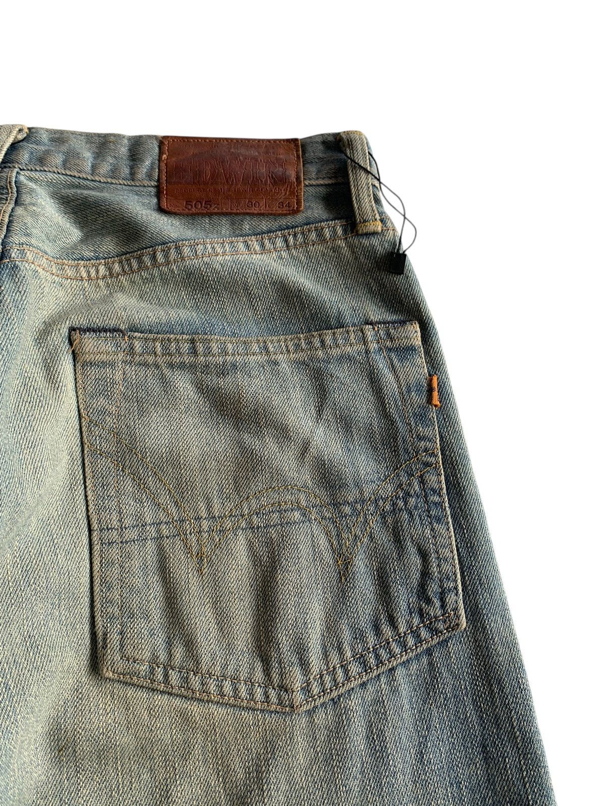 Edwin VINTAGE EDWIN SELVEDGE 505Z FADED&RUSTY DISTRESSED DENIM Size US 30 / EU 46 - 12 Thumbnail