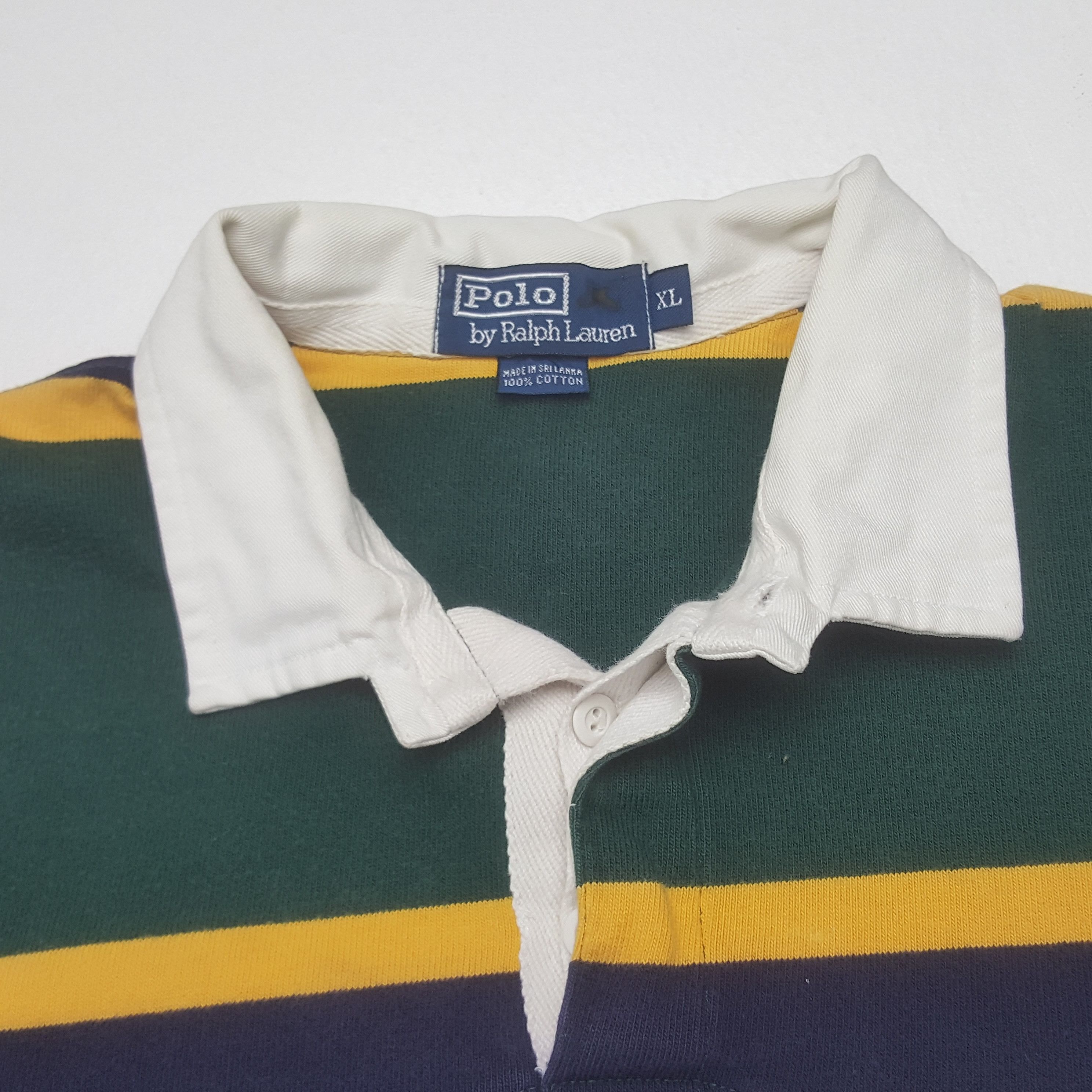 Polo Ralph Lauren Vintage Polo by Ralph Lauren Striped Polos Shirt Size US XL / EU 56 / 4 - 4 Thumbnail