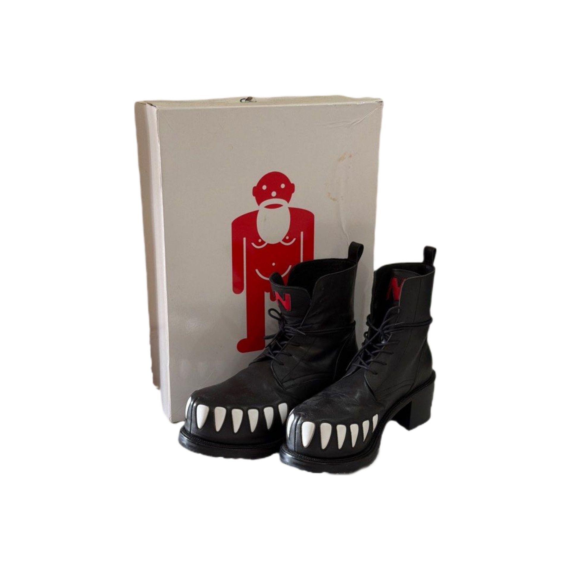 Walter Van Beirendonck AW22 Hyper Bear Teeth Boots Size US 11.5 / EU 44-45 - 8 Thumbnail